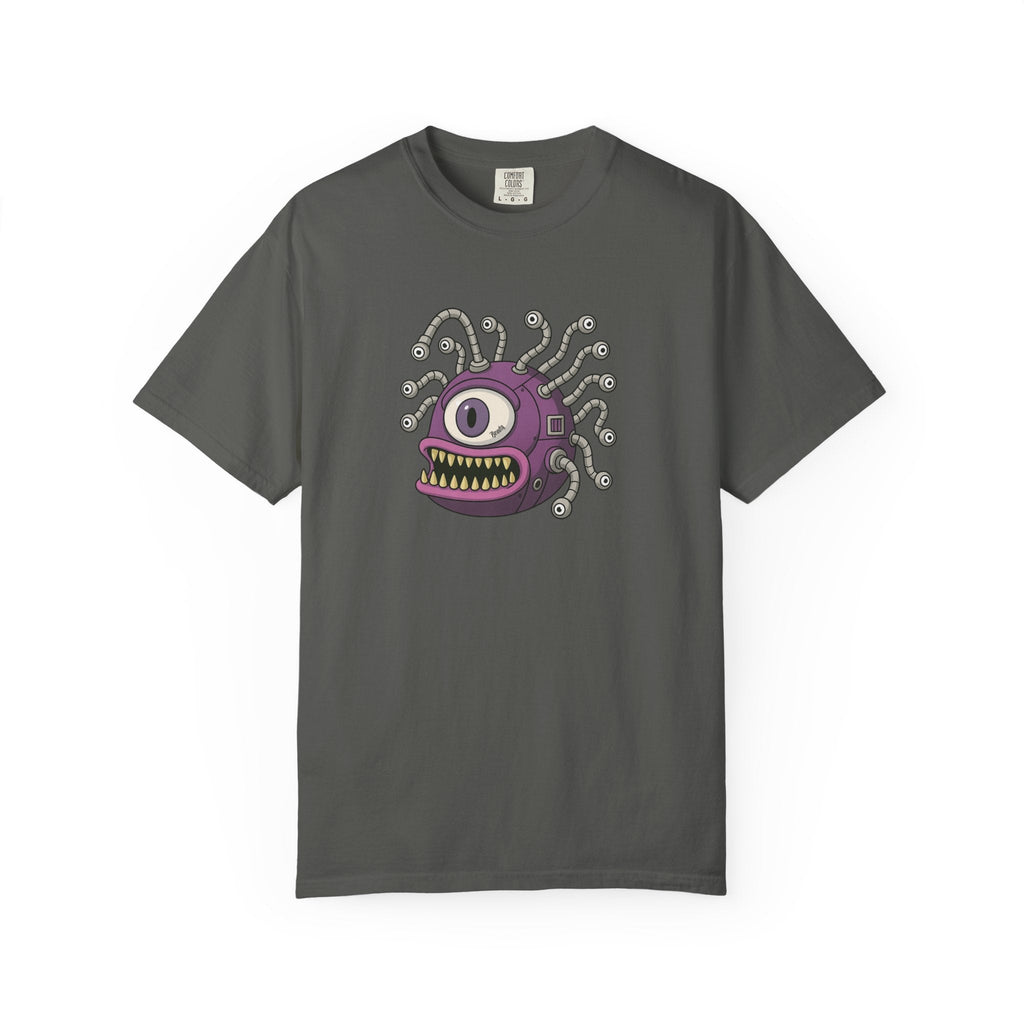Retro Purple One-Eyed Creature Graphic Tee