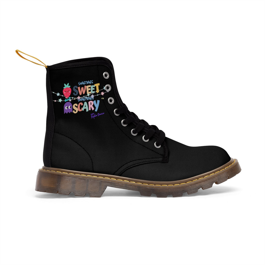 Bipolar Bonnie 'Sweet But Sometimes Scary' Combat Boots