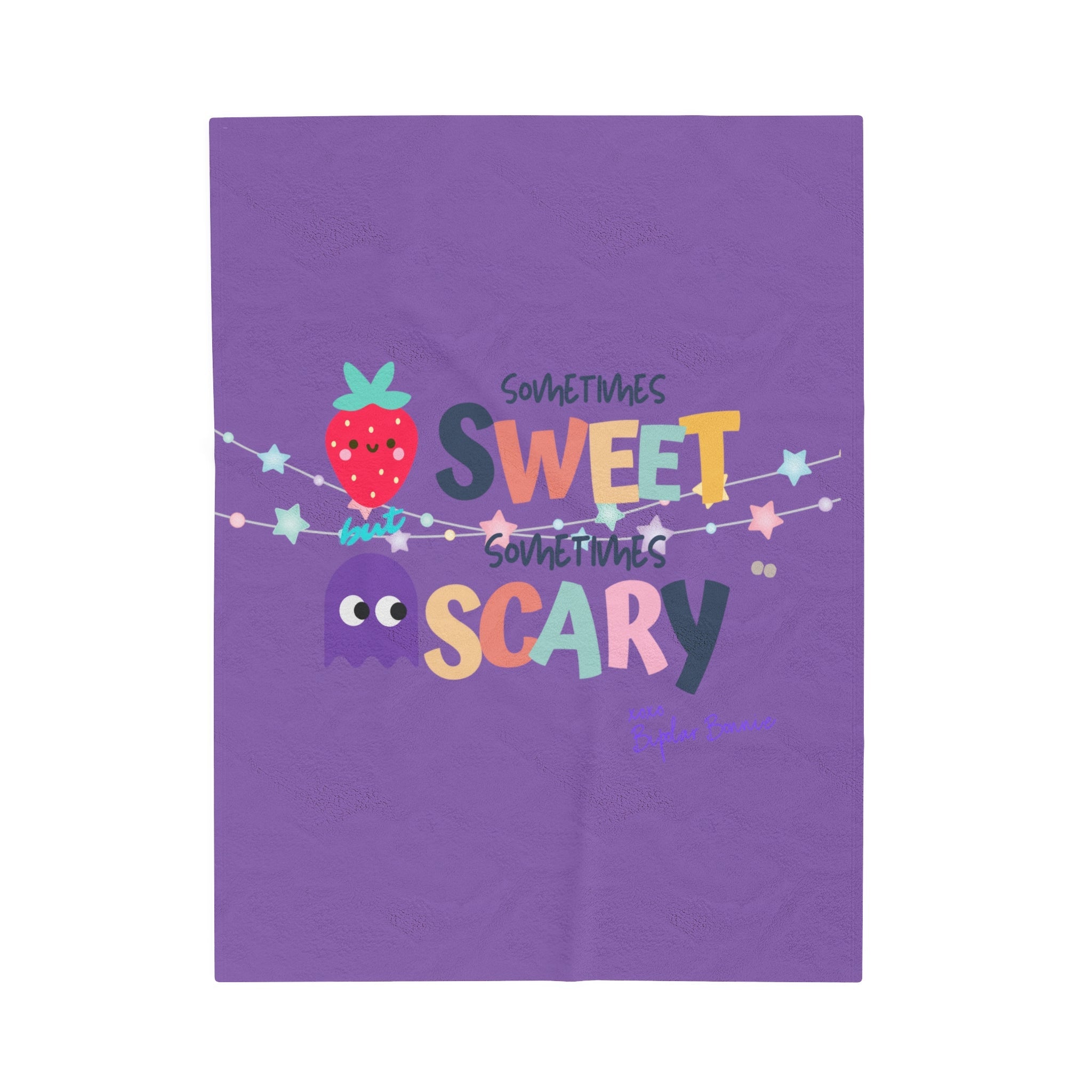 Bipolar Bonnie Series - "Sometimes Sweet But Sometimes Scary" Velveteen Plush Blanket
