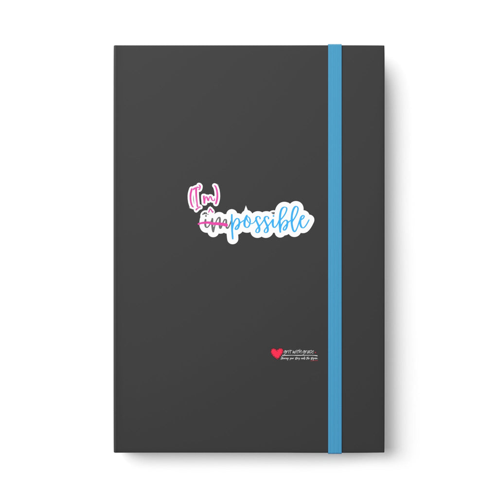 Mental Health Matters - "(I'm) possible." Color Contrast Notebook - Ruled