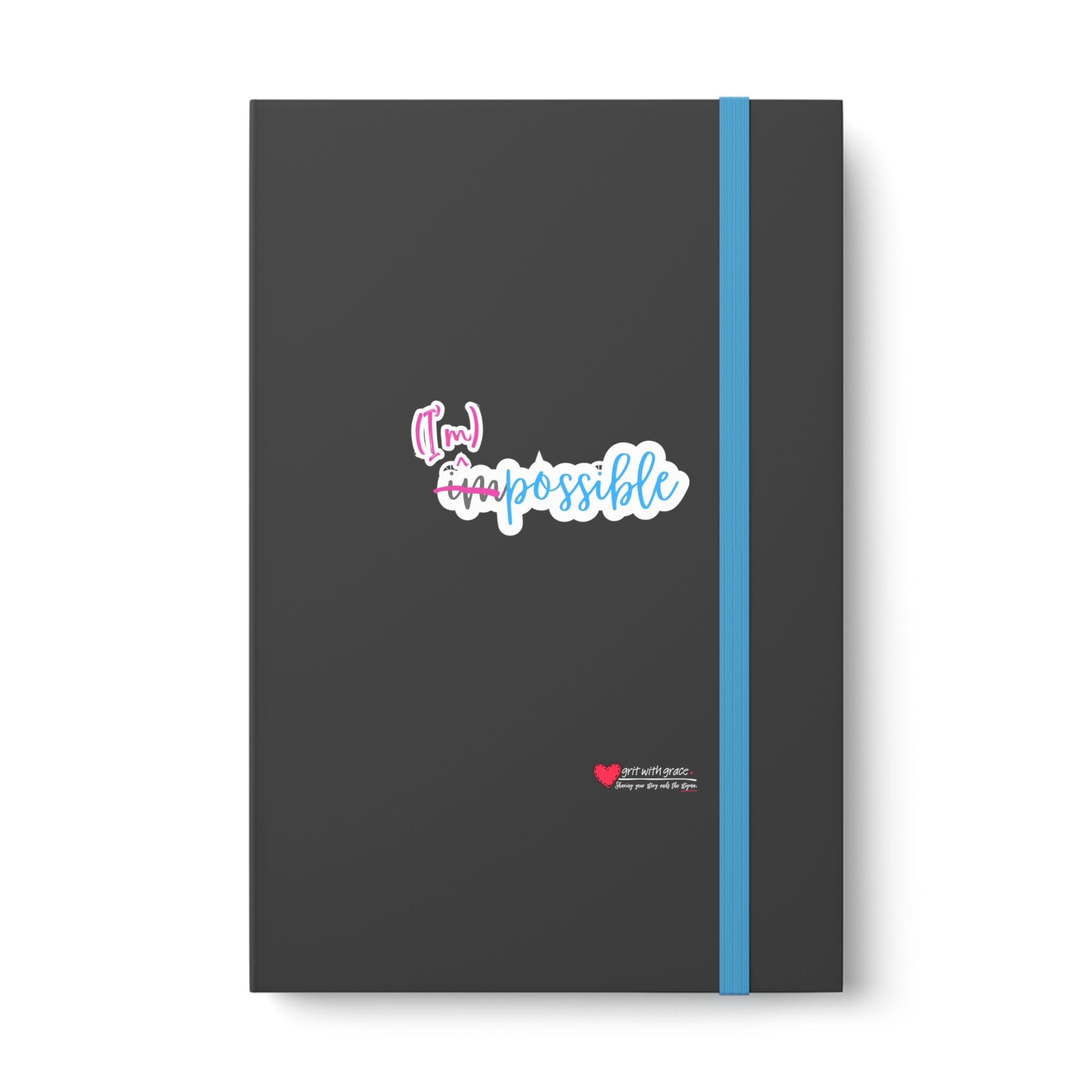 Mental Health Matters - "(I'm) possible." Color Contrast Notebook - Ruled