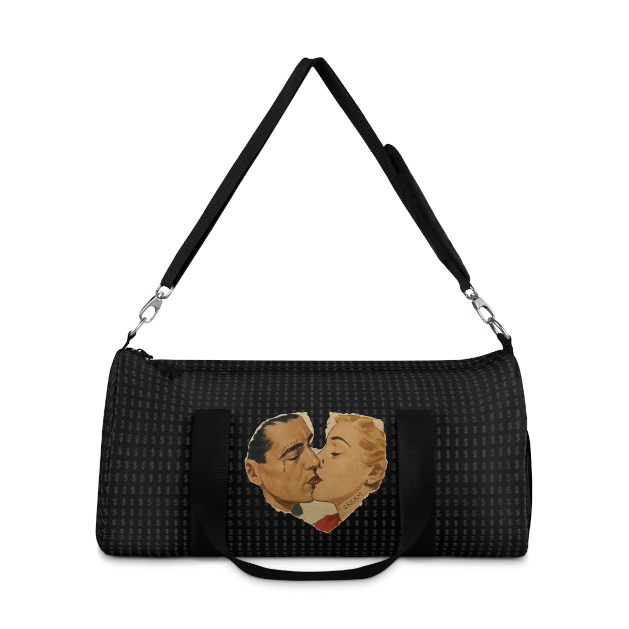 Loot Cakes Retro Kiss Heart Duffel Bag