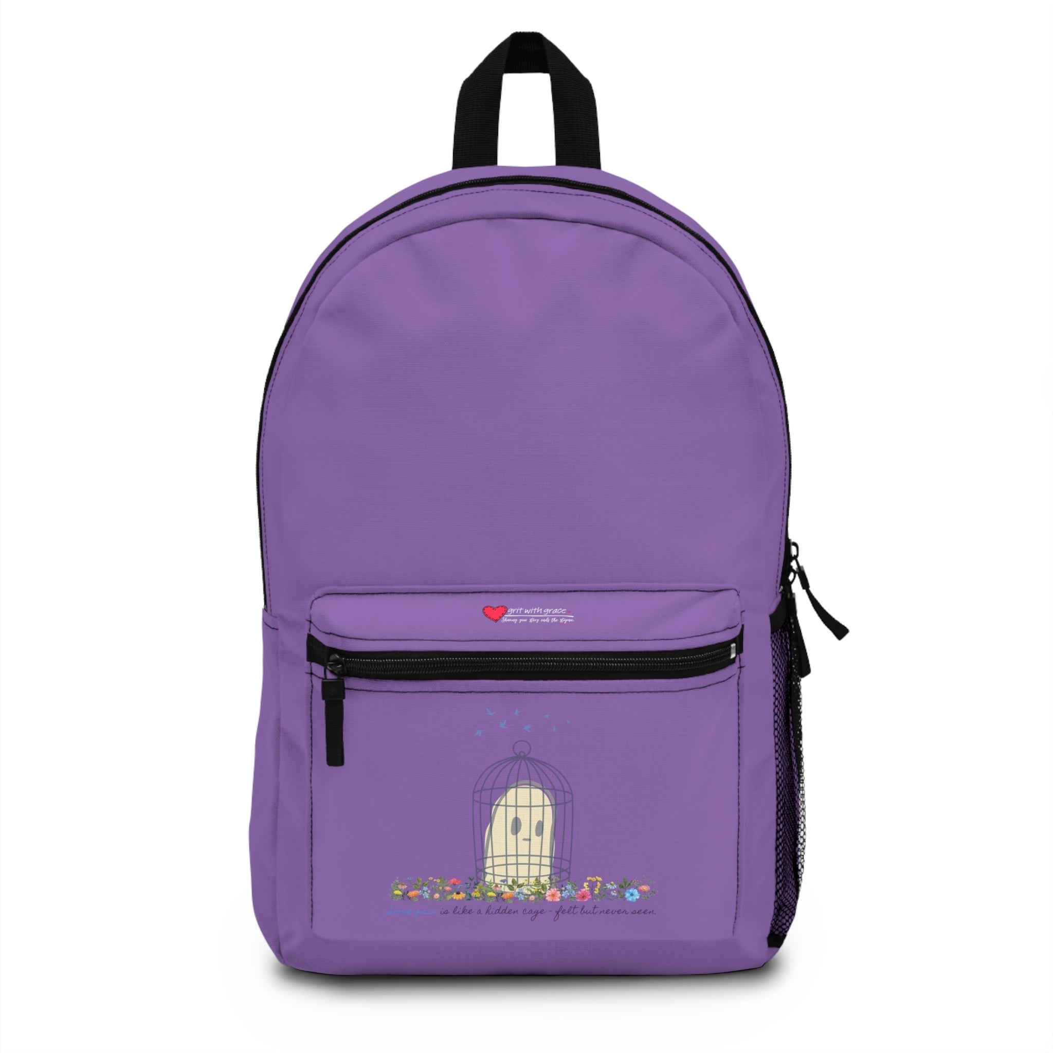 Invisible Ghost Series - Some pain is like a hidden cage - felt but never seen." Backpack