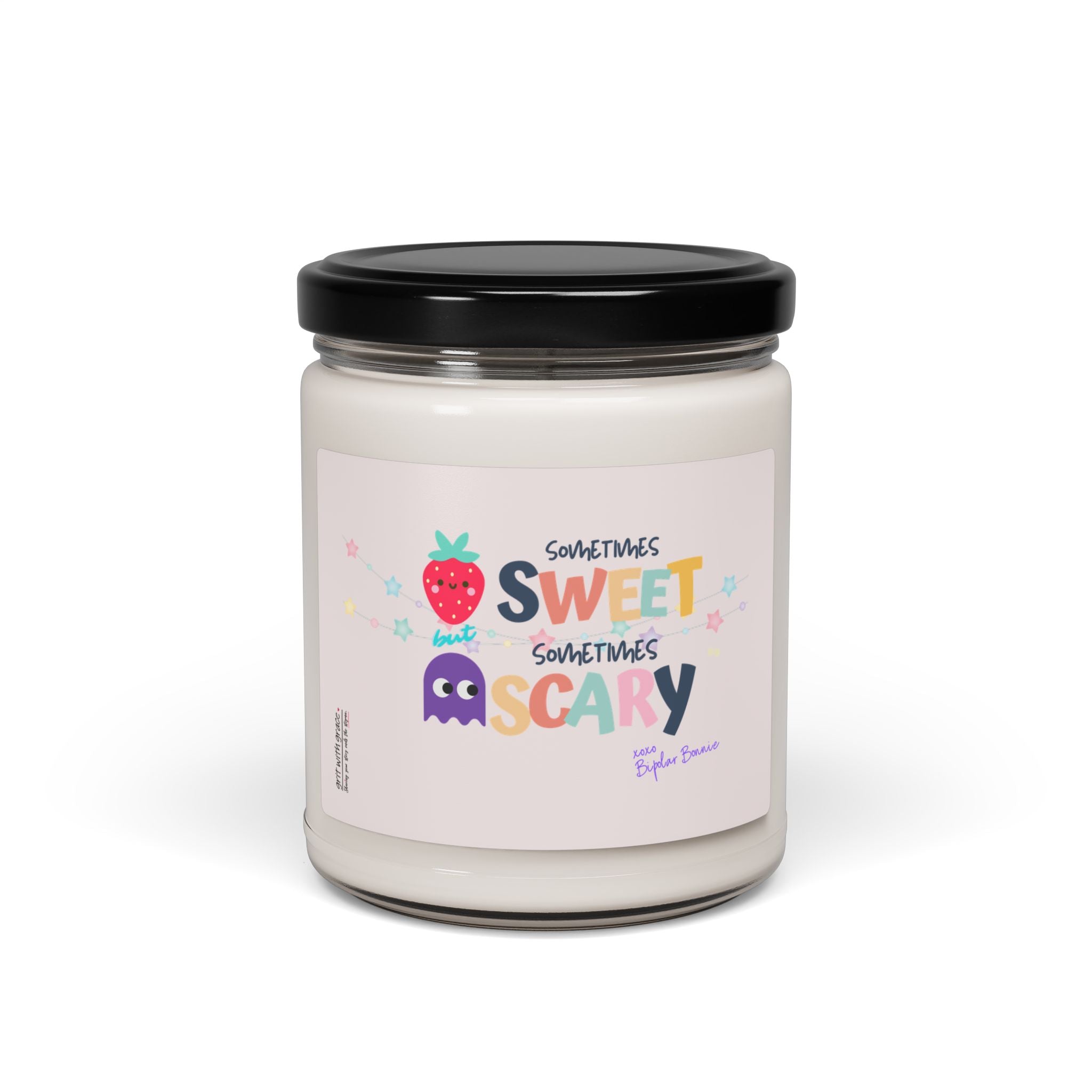 Bipolar Bonnie Series - "Sometimes Sweet But Sometimes Scary" Scented Soy Candle, 9oz