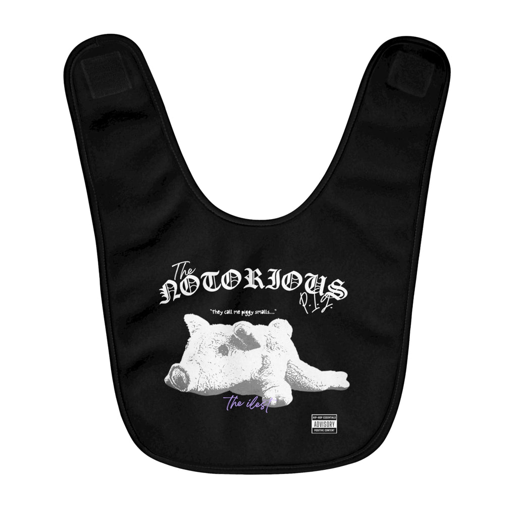 Grit with Grace 'Peaceful Gangsta' Soft Fleece Baby Bib