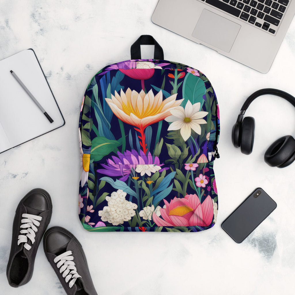 Floral Lover's Botanical Flower Enthusiast Backpack
