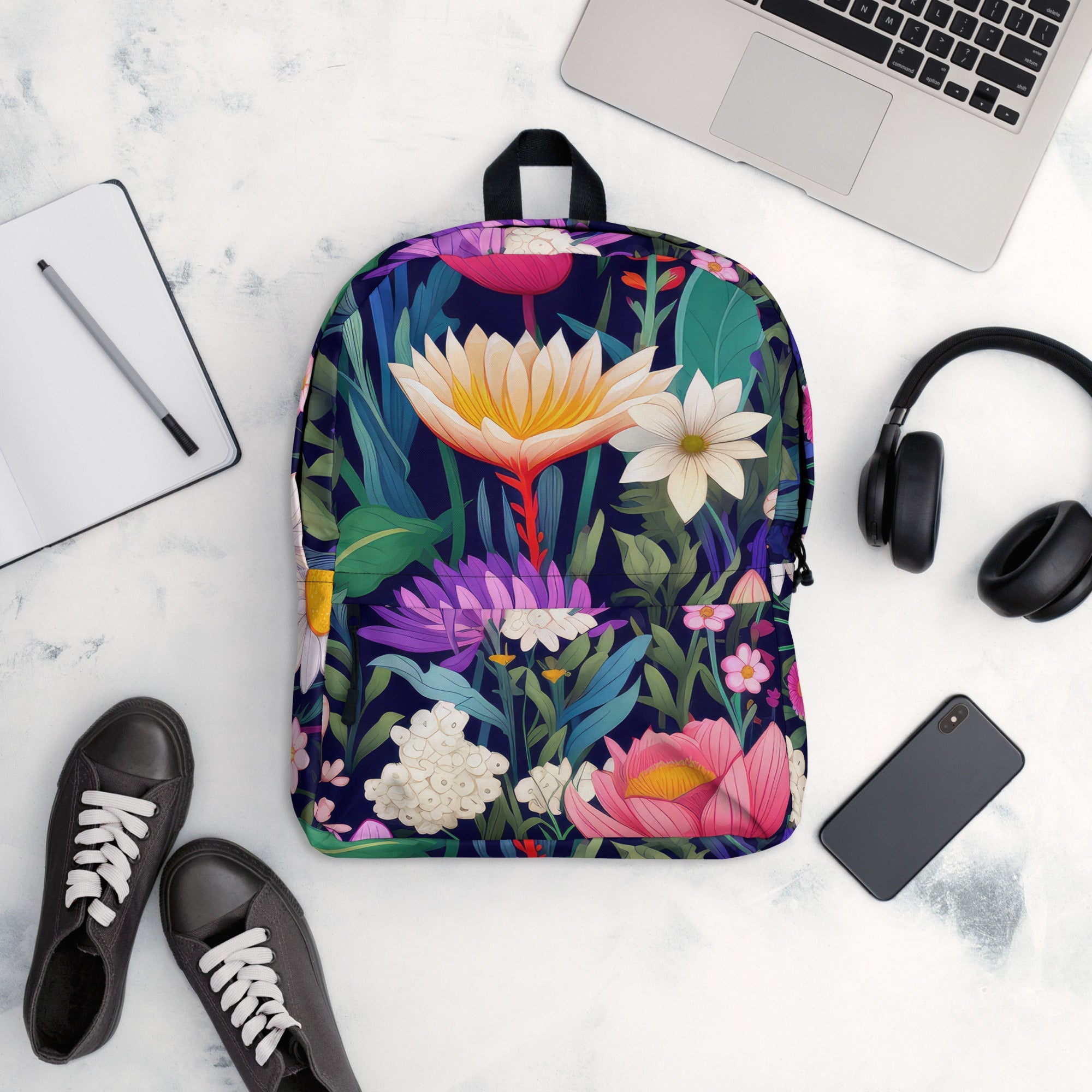 Floral Lover's Botanical Flower Enthusiast Backpack