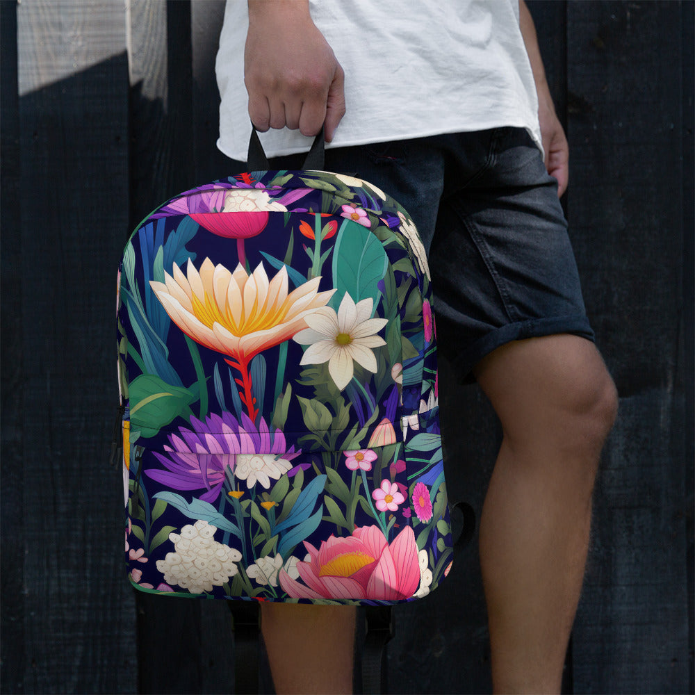 Floral Lover's Botanical Flower Enthusiast Backpack