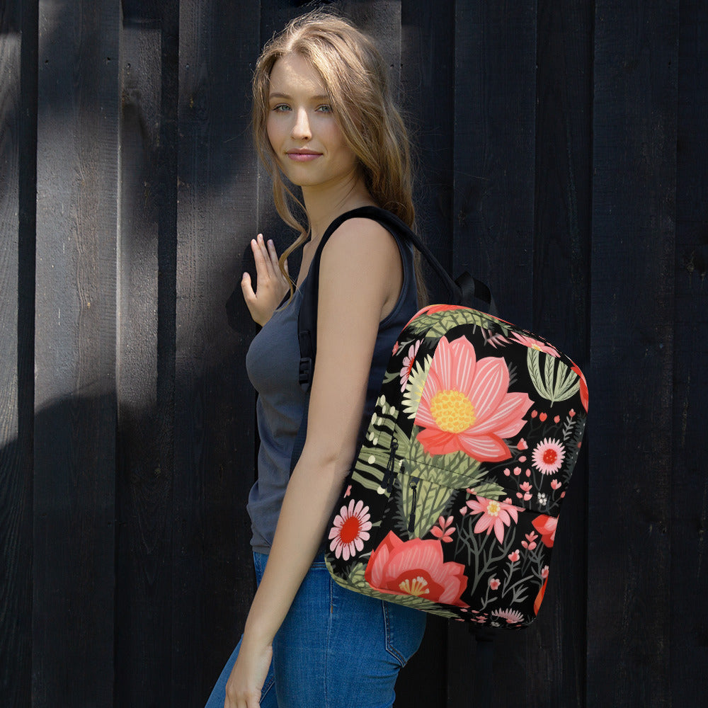 Floral Lover's Botanical Flower Enthusiast Backpack