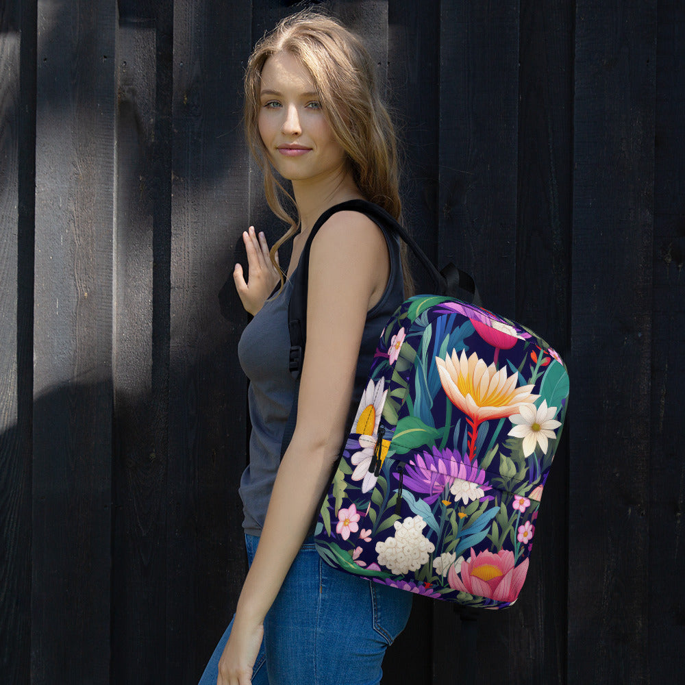 Floral Lover's Botanical Flower Enthusiast Backpack