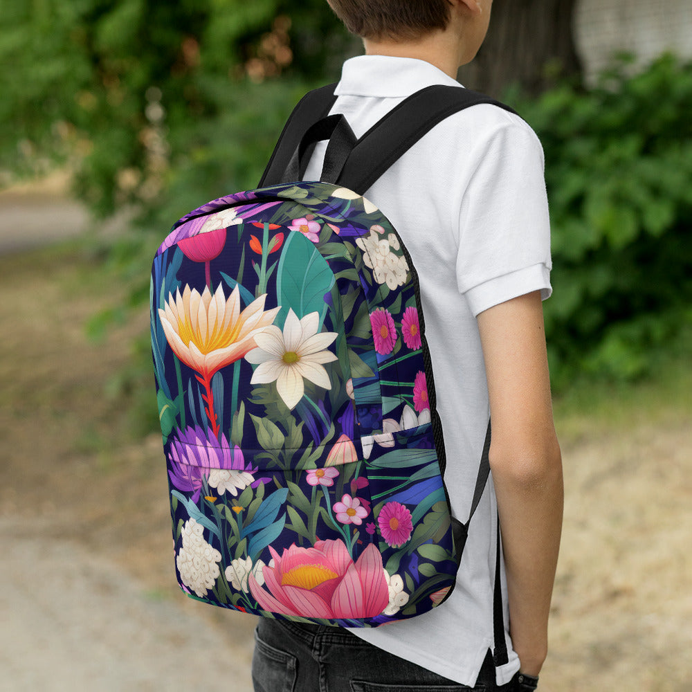 Floral Lover's Botanical Flower Enthusiast Backpack