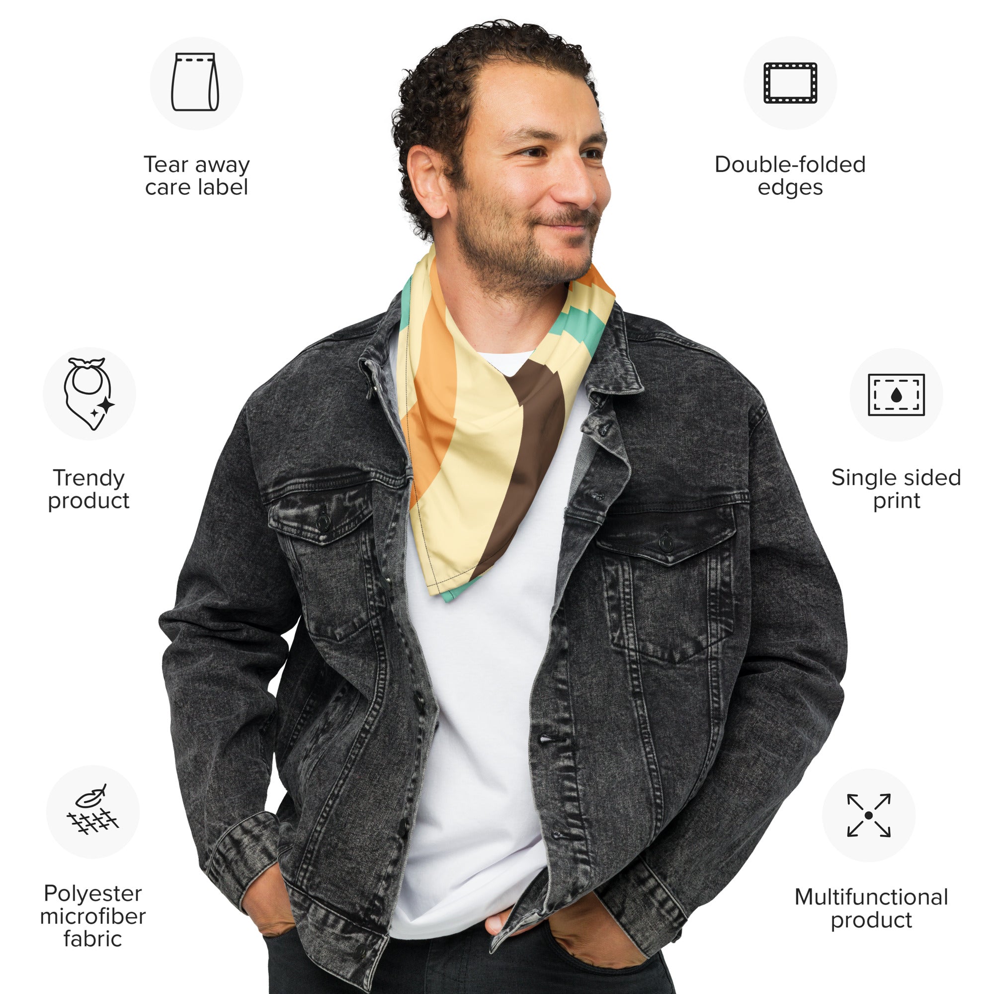 Cool Dad Bandana, Father Gift Bandana, Stylish Papa Neck Scarf, Dad Style Neckwear, Fatherly Bandana, Best Papa Bandana, Father’s Day Present
