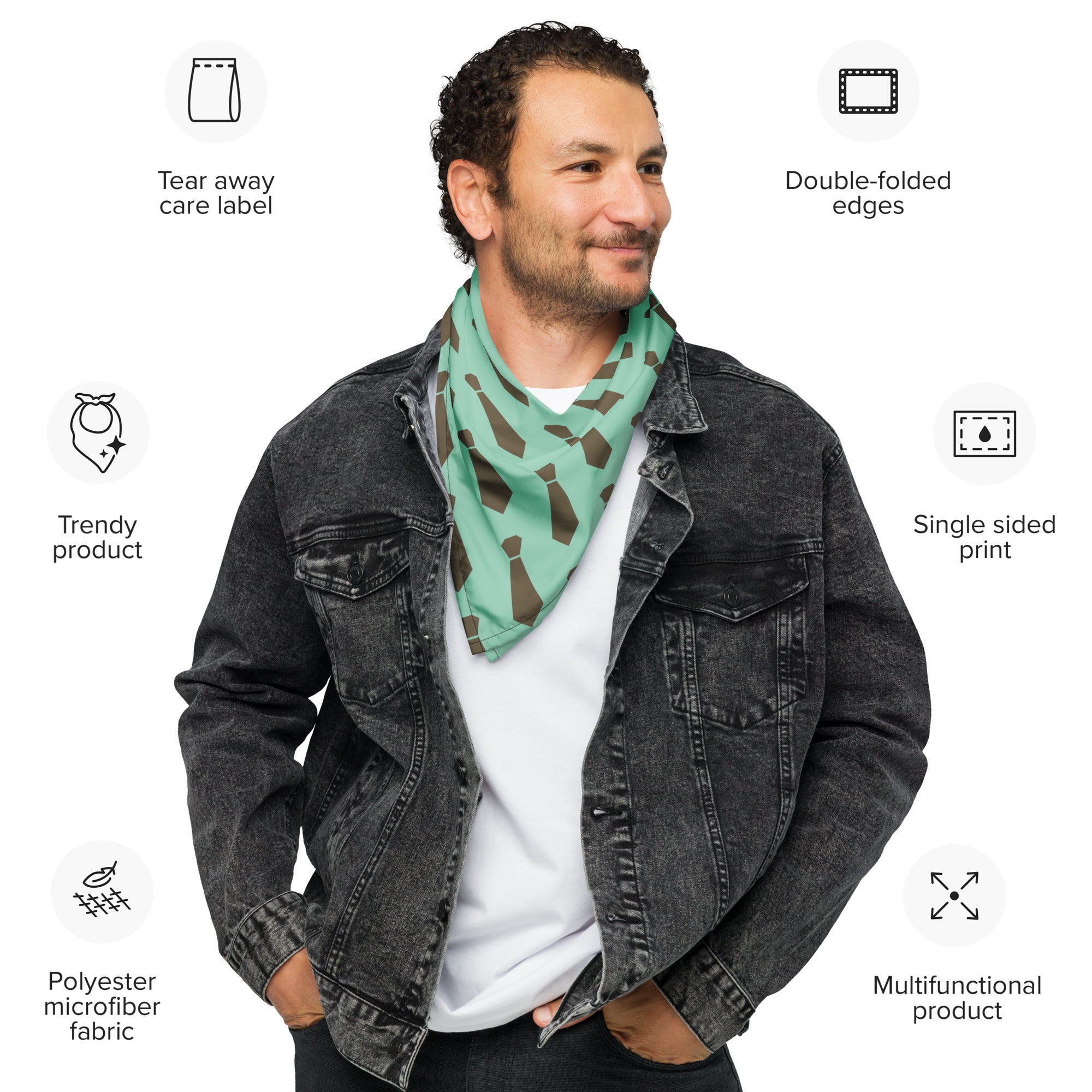 Cool Dad Bandana, Father Gift Bandana, Stylish Papa Neck Scarf, Dad Style Neckwear, Fatherly Bandana, Best Papa Bandana, Father’s Day Present