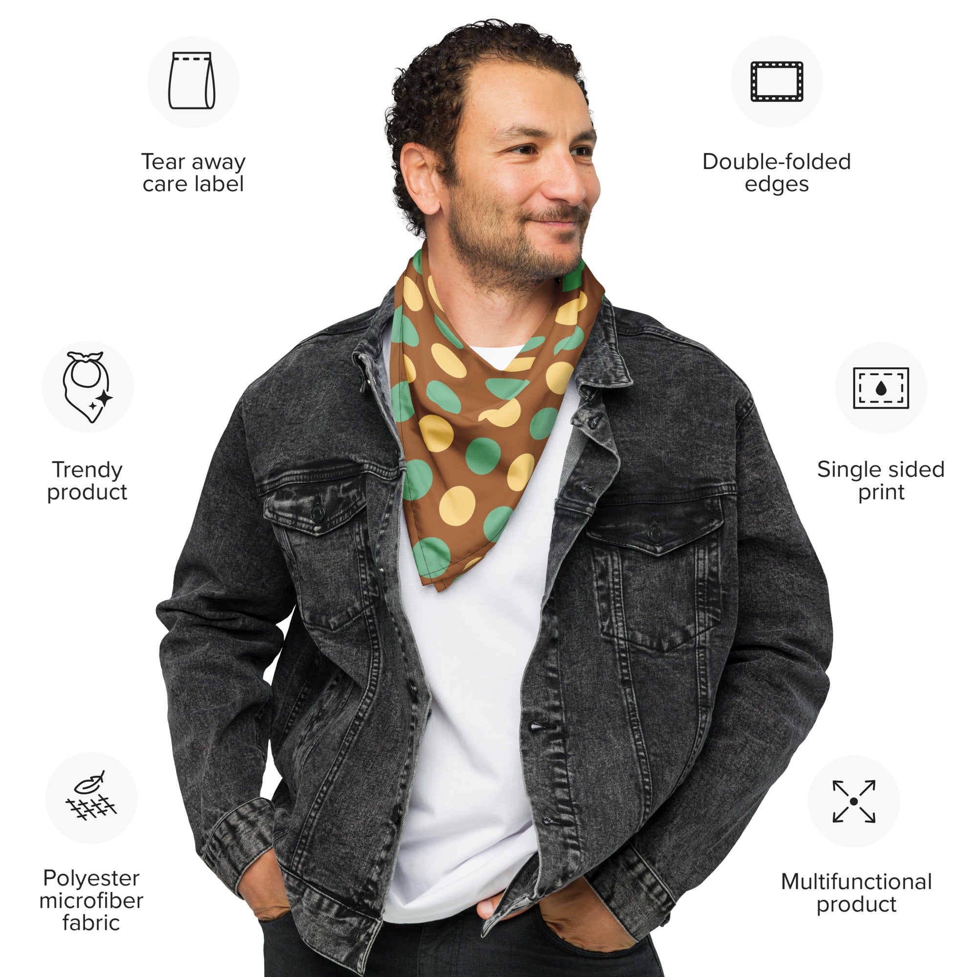 Cool Dad Bandana, Father Gift Bandana, Stylish Papa Neck Scarf, Dad Style Neckwear, Fatherly Bandana, Best Papa Bandana, Father’s Day Present