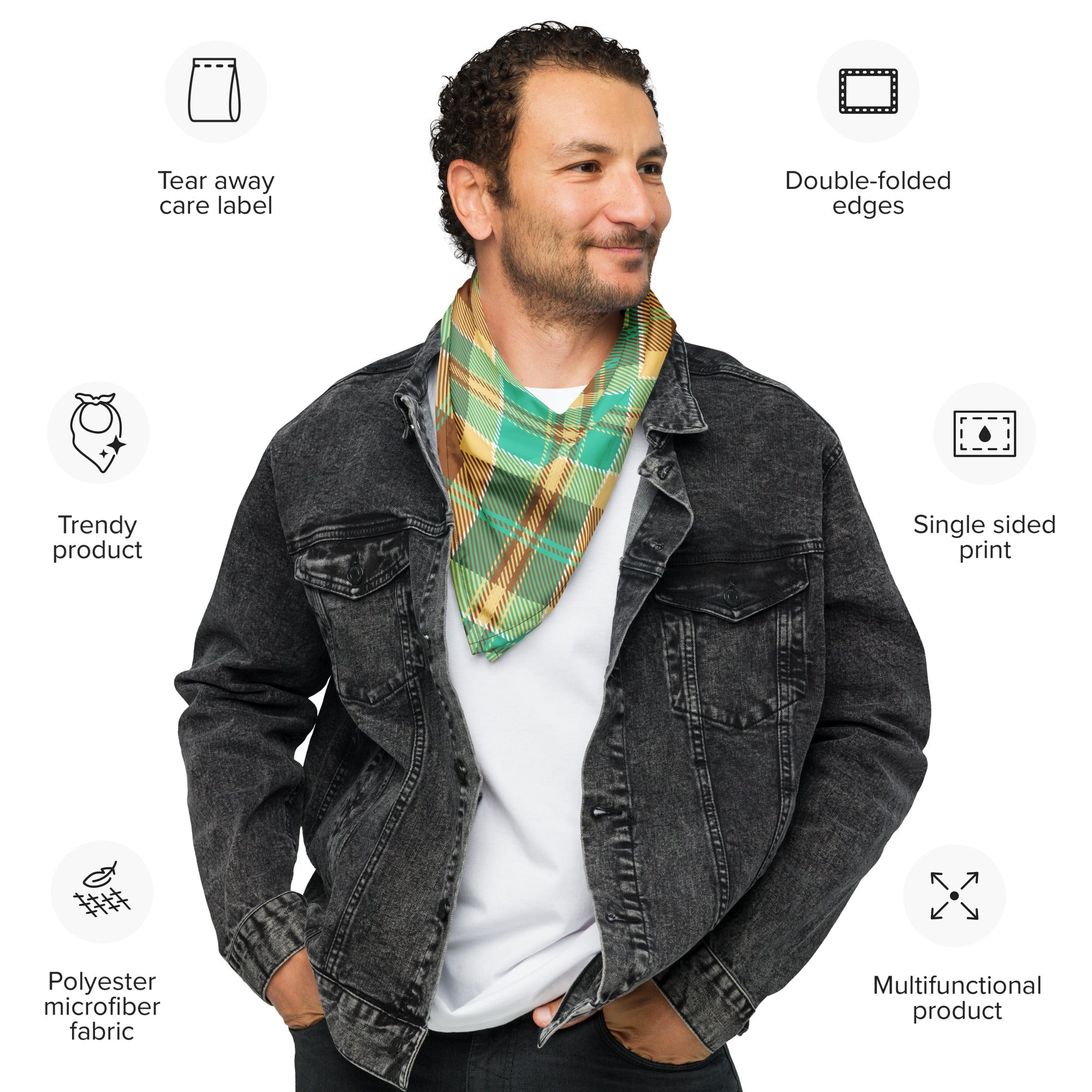 Cool Dad Bandana, Father Gift Bandana, Stylish Papa Neck Scarf, Dad Style Neckwear, Fatherly Bandana, Best Papa Bandana, Father’s Day Present