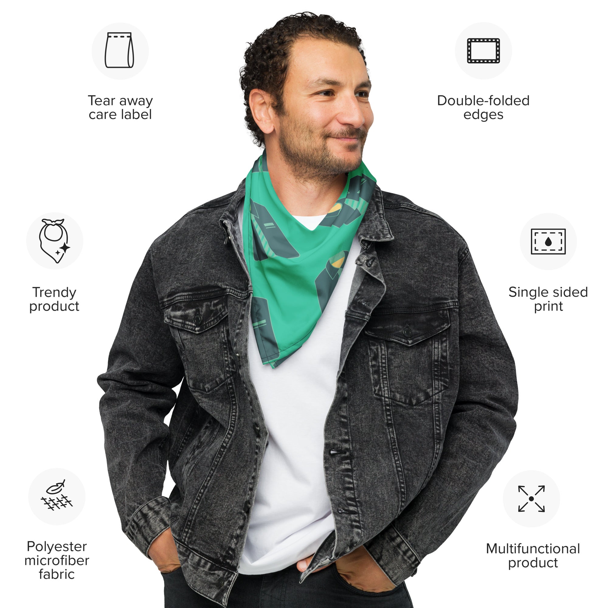Cool Dad Bandana, Father Gift Bandana, Stylish Papa Neck Scarf, Dad Style Neckwear, Fatherly Bandana, Best Papa Bandana, Father’s Day Present