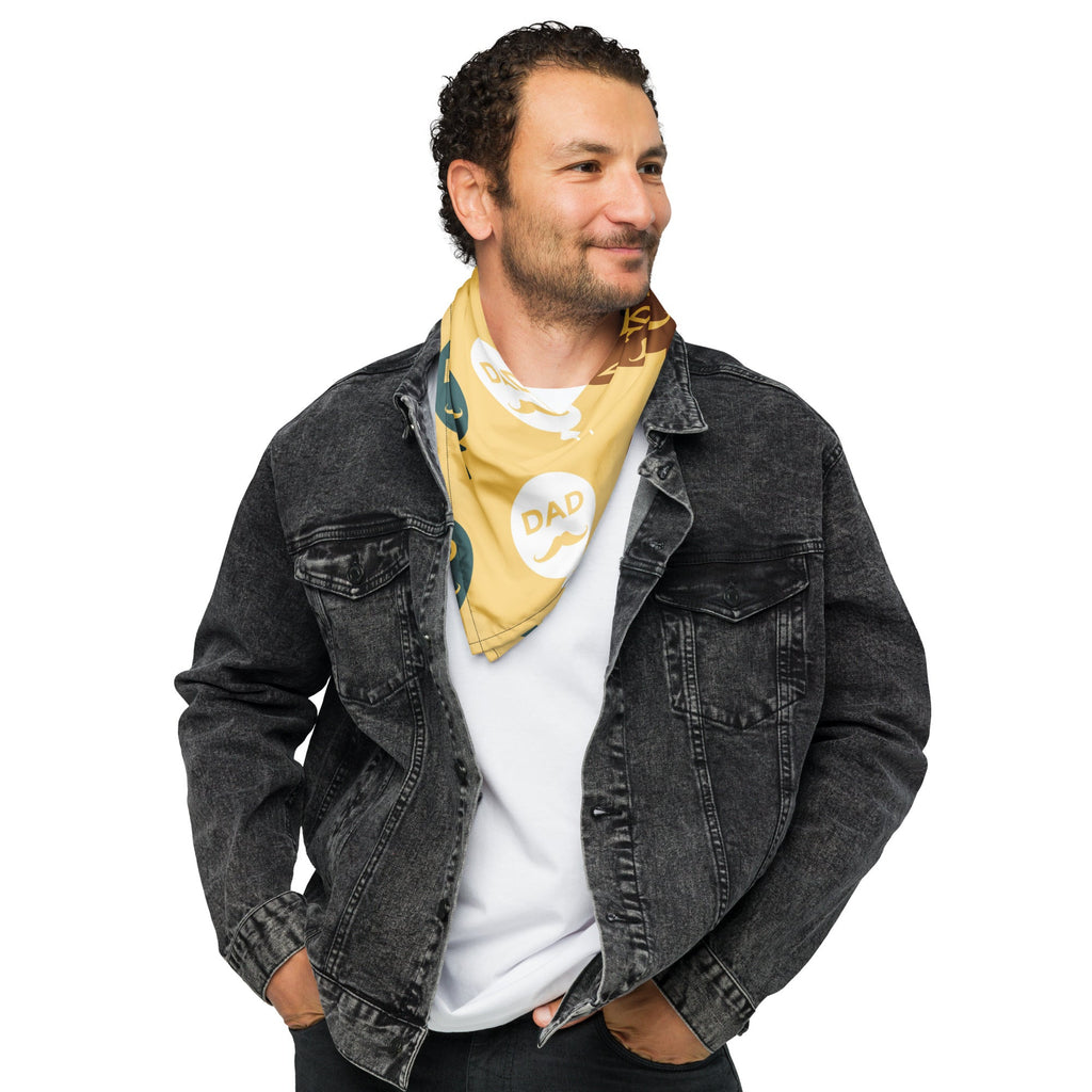Cool Dad Bandana, Father Gift Bandana, Stylish Papa Neck Scarf, Dad Style Neckwear, Fatherly Bandana, Best Papa Bandana, Father’s Day Present