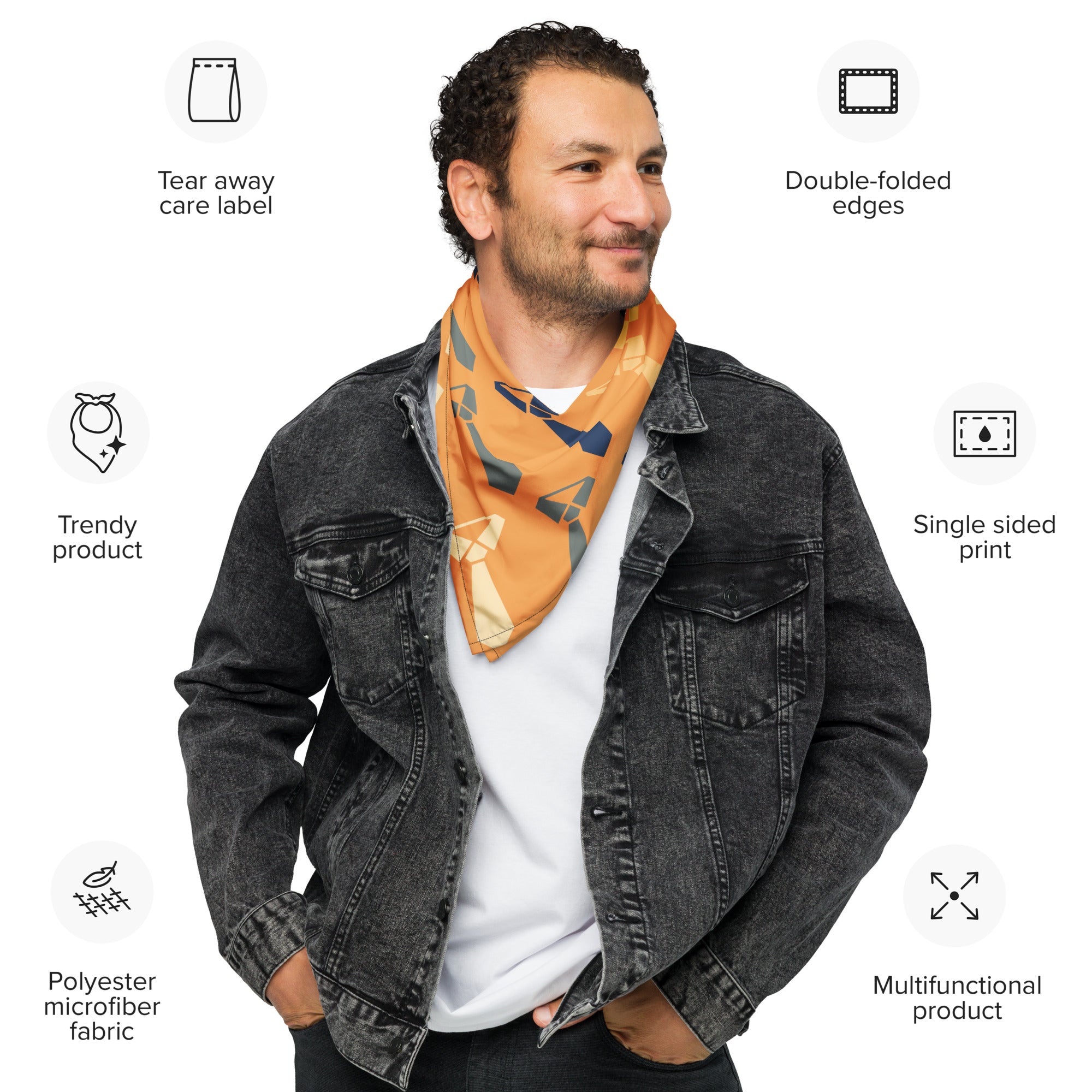 Cool Dad Bandana, Father Gift Bandana, Stylish Papa Neck Scarf, Dad Style Neckwear, Fatherly Bandana, Best Papa Bandana, Father’s Day Present