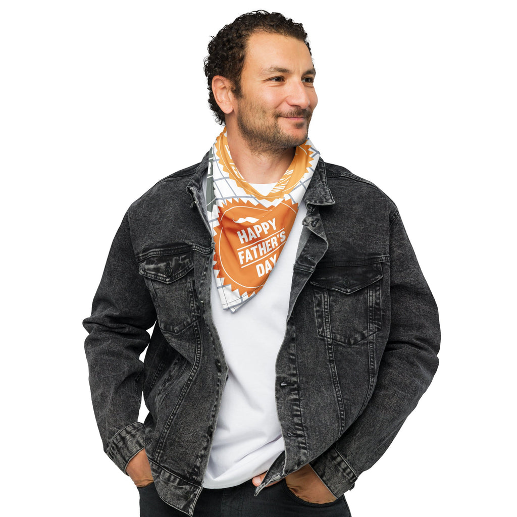 Cool Dad Bandana, Father Gift Bandana, Stylish Papa Neck Scarf, Dad Style Neckwear, Fatherly Bandana, Best Papa Bandana, Father’s Day Present