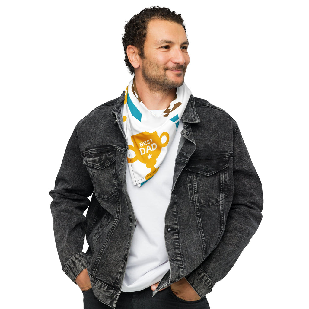 Cool Dad Bandana, Father Gift Bandana, Stylish Papa Neck Scarf, Dad Style Neckwear, Fatherly Bandana, Best Papa Bandana, Father’s Day Present