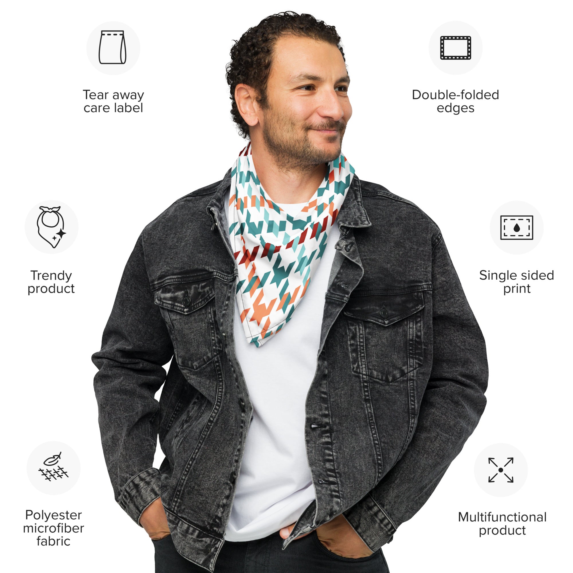 Cool Dad Bandana, Father Gift Bandana, Stylish Papa Neck Scarf, Dad Style Neckwear, Fatherly Bandana, Best Papa Bandana, Father’s Day Present