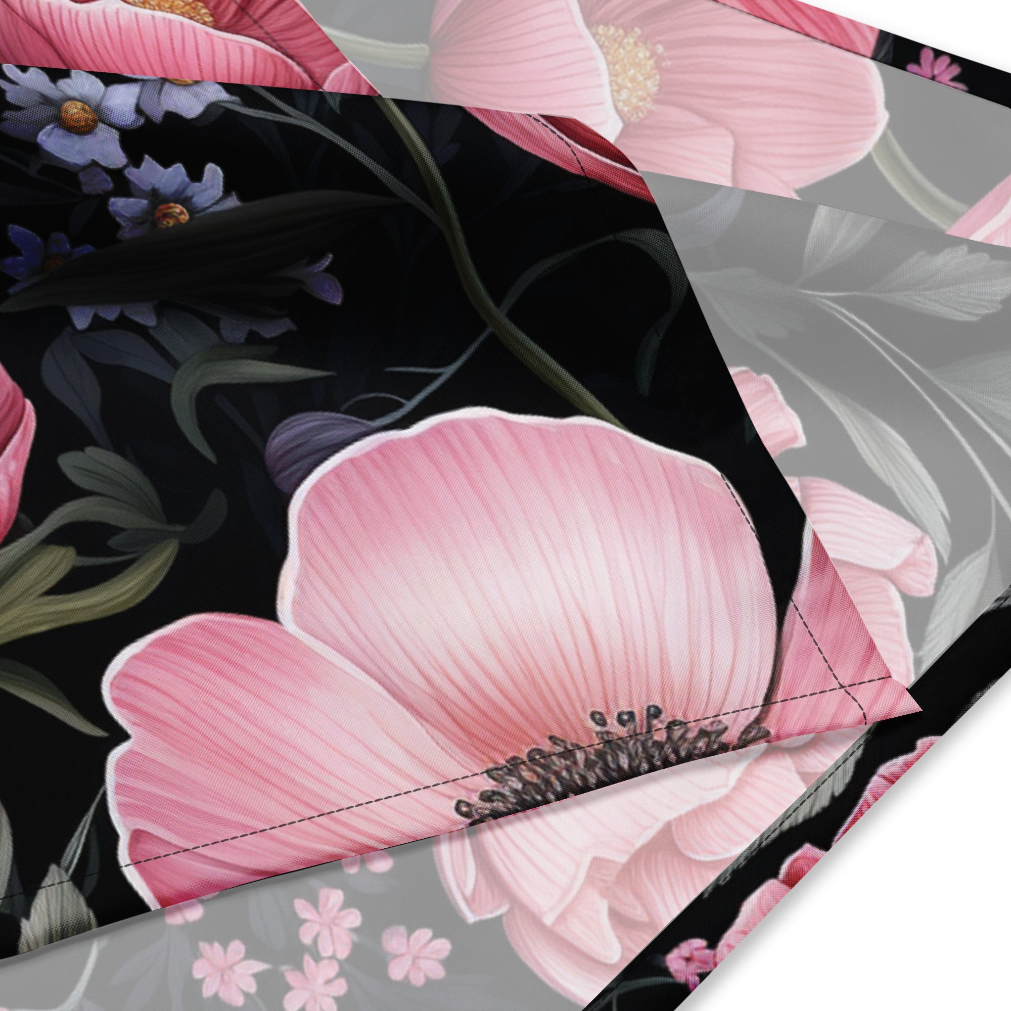 Floral Bandana, Flower Lover Bandana, Botanical Neck Scarf, Flower Enthusiast Neckwear, Blossom Bandana, Lovely Bloom Bandana, Spring Inspired Headwrap