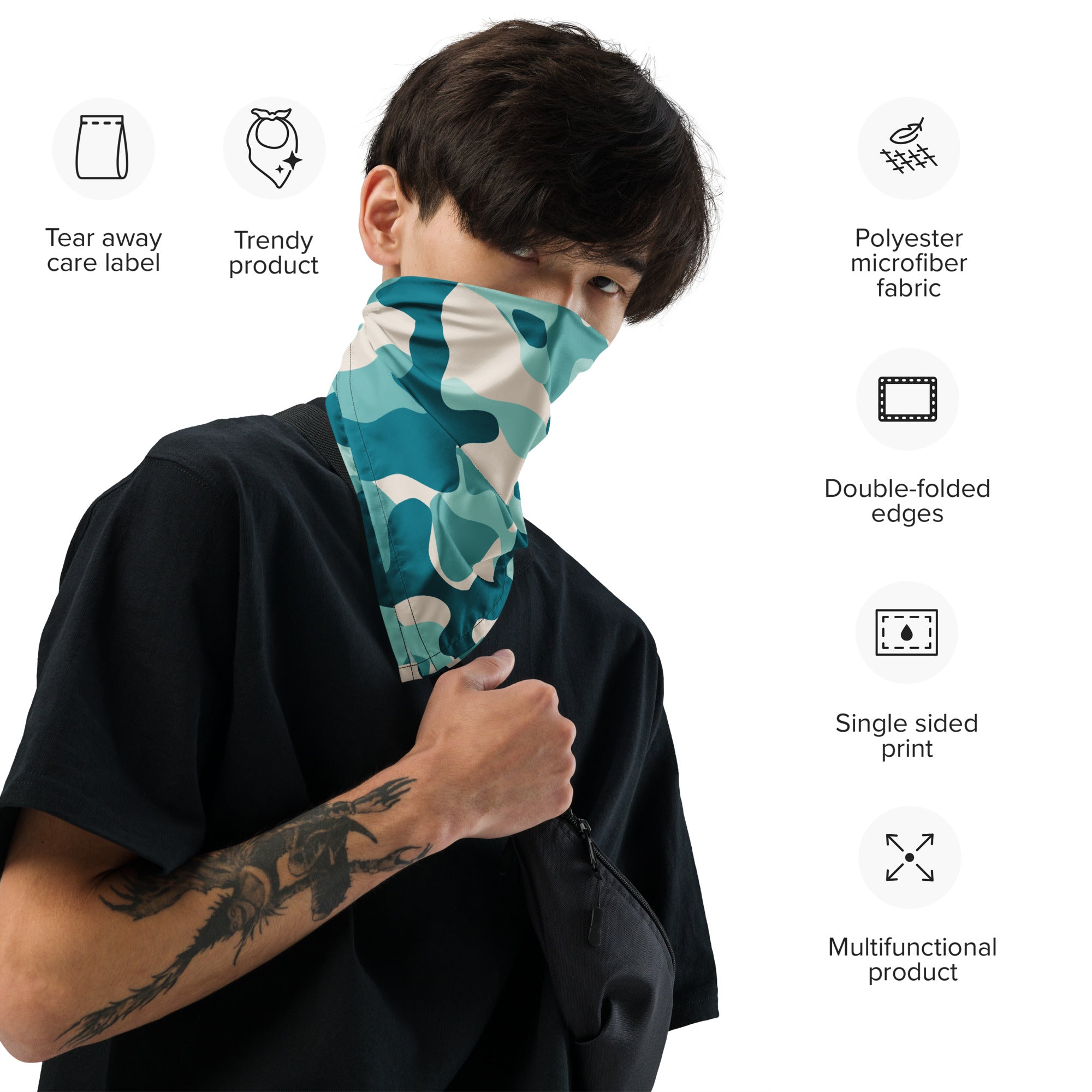 Camouflage Crown Cloth Bandana