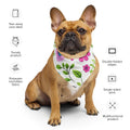 Floral Bandana, Flower Lover Bandana, Botanical Neck Scarf, Flower Enthusiast Neckwear, Blossom Bandana, Lovely Bloom Bandana, Spring Inspired Headwrap
