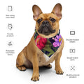 Floral Bandana, Flower Lover Bandana, Botanical Neck Scarf, Flower Enthusiast Neckwear, Blossom Bandana, Lovely Bloom Bandana, Spring Inspired Headwrap
