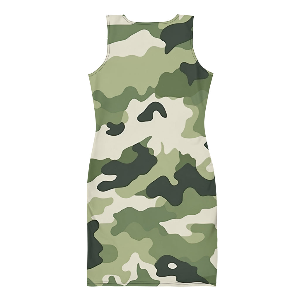Camouflage Charm Chiffon Dress