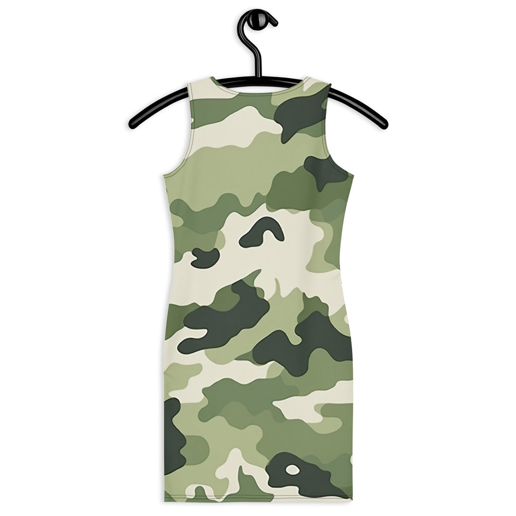 Camouflage Charm Chiffon Dress