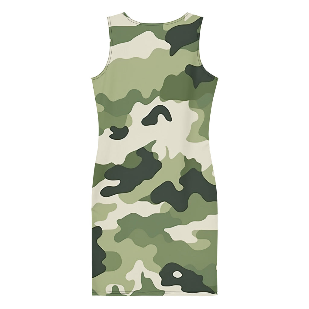 Camouflage Charm Chiffon Dress