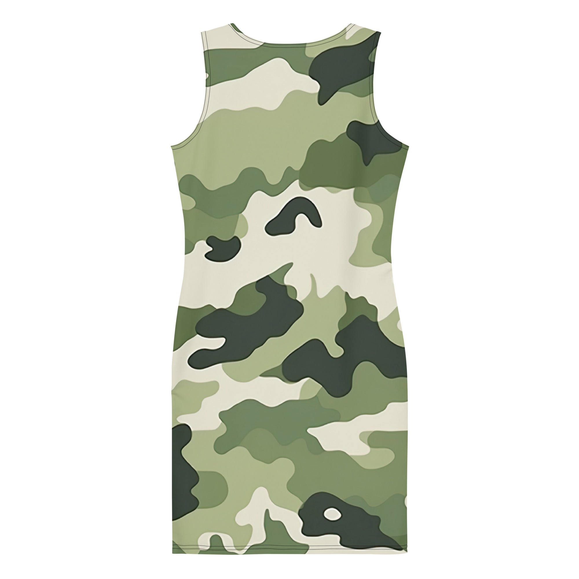 Camouflage Charm Chiffon Dress