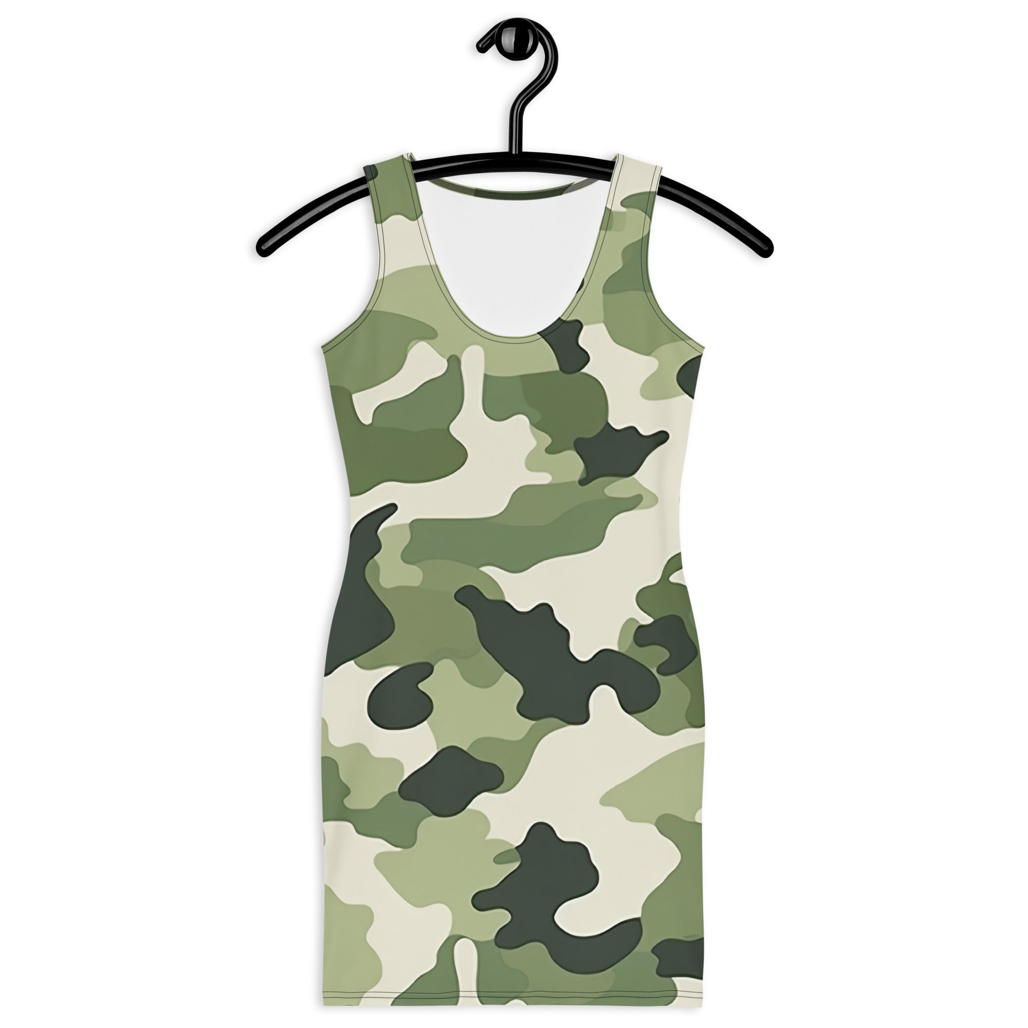 Camouflage Charm Chiffon Dress