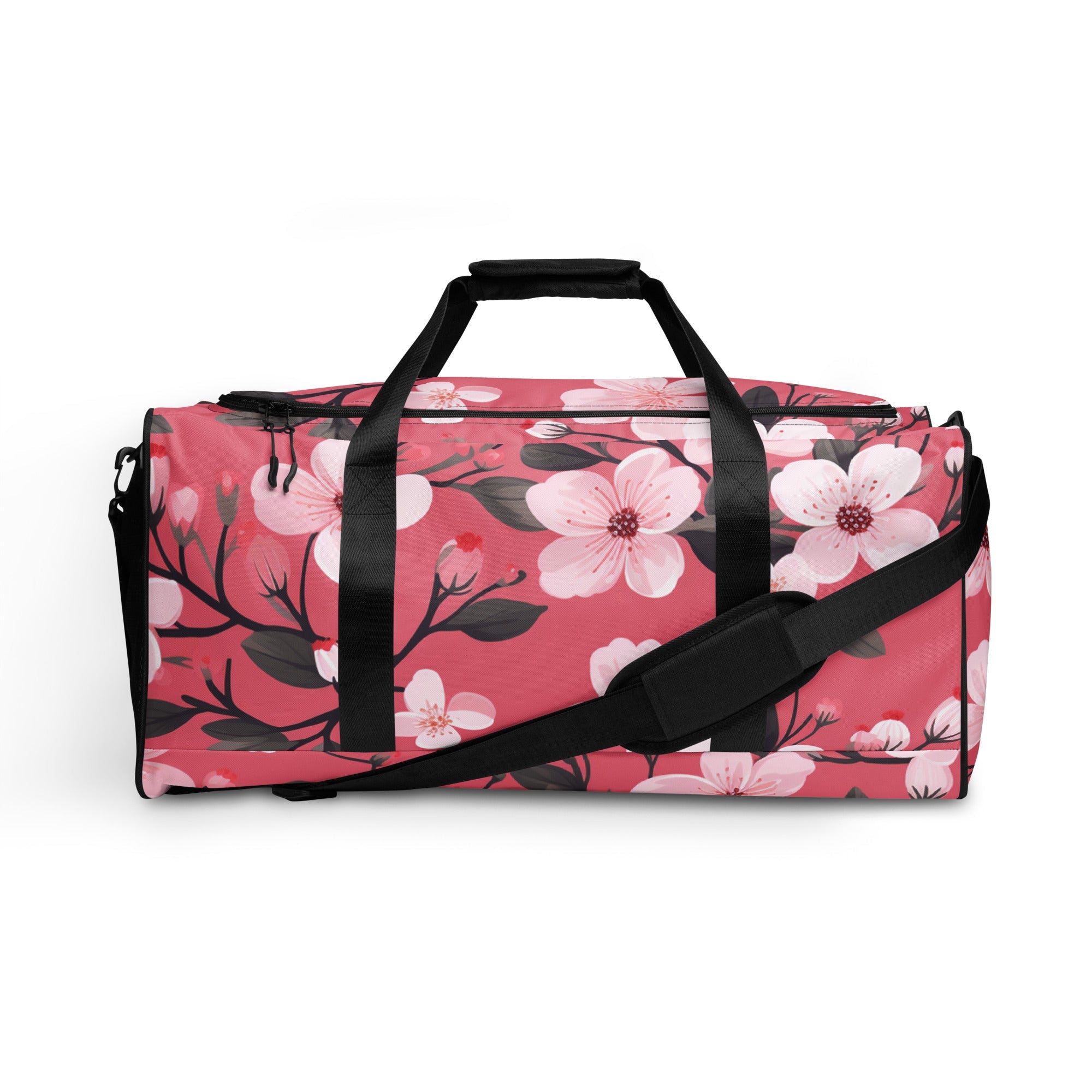 Floral Duffle Bag, Flower Lover Gym Bag, Botanical Travel Bag, Flower Enthusiast Bag, Blossom Duffle, Lovely Bloom Carryall, Spring Inspired Luggage