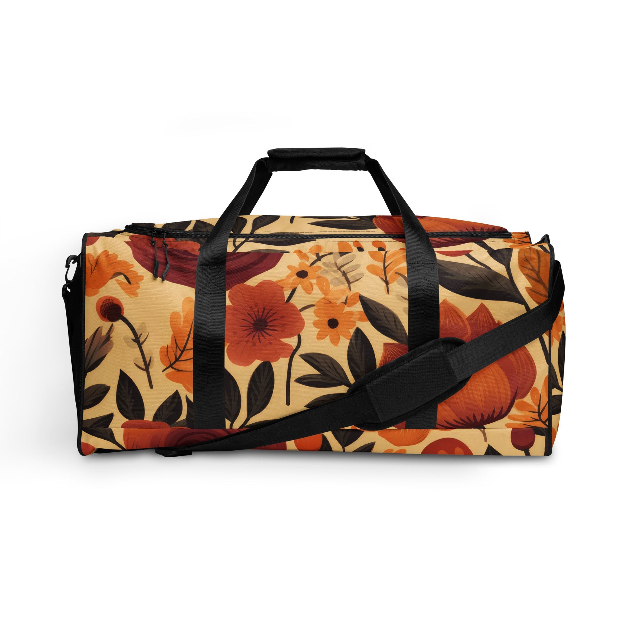 Floral Duffle Bag, Flower Lover Gym Bag, Botanical Travel Bag, Flower Enthusiast Bag, Blossom Duffle, Lovely Bloom Carryall, Spring Inspired Luggage