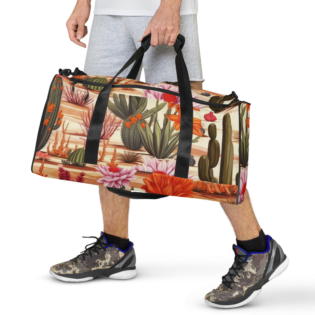 Floral Duffle Bag, Flower Lover Gym Bag, Botanical Travel Bag, Flower Enthusiast Bag, Blossom Duffle, Lovely Bloom Carryall, Spring Inspired Luggage