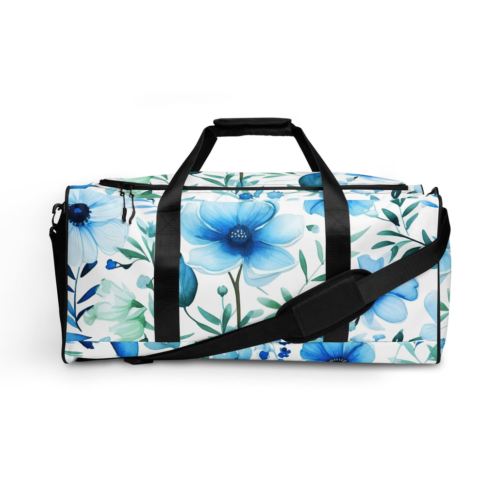 Floral Duffle Bag, Flower Lover Gym Bag, Botanical Travel Bag, Flower Enthusiast Bag, Blossom Duffle, Lovely Bloom Carryall, Spring Inspired Luggage