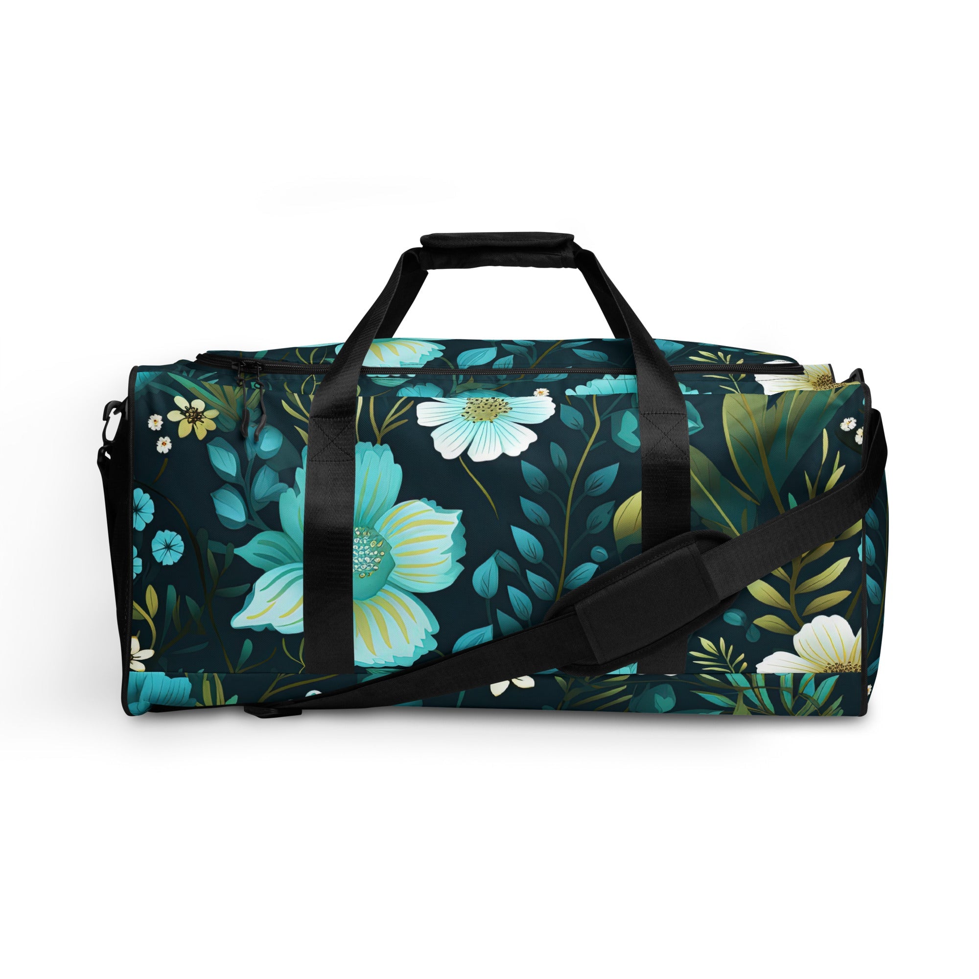 Floral Duffle Bag, Flower Lover Gym Bag, Botanical Travel Bag, Flower Enthusiast Bag, Blossom Duffle, Lovely Bloom Carryall, Spring Inspired Luggage