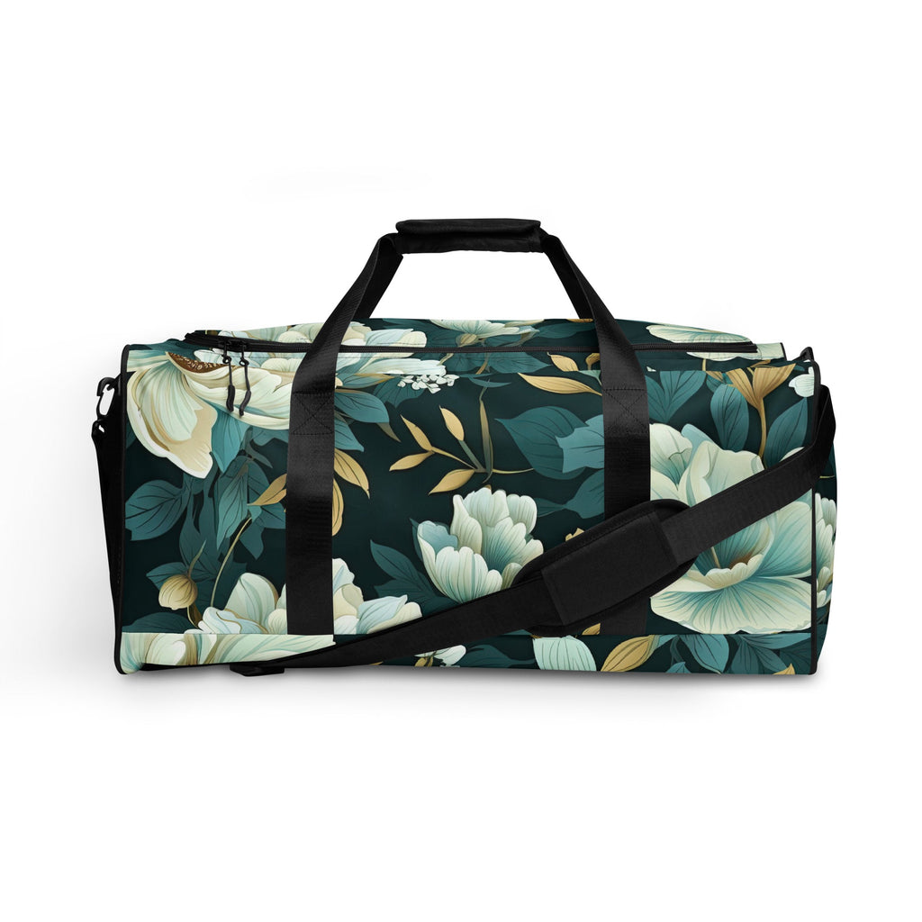 Floral Duffle Bag, Flower Lover Gym Bag, Botanical Travel Bag, Flower Enthusiast Bag, Blossom Duffle, Lovely Bloom Carryall, Spring Inspired Luggage