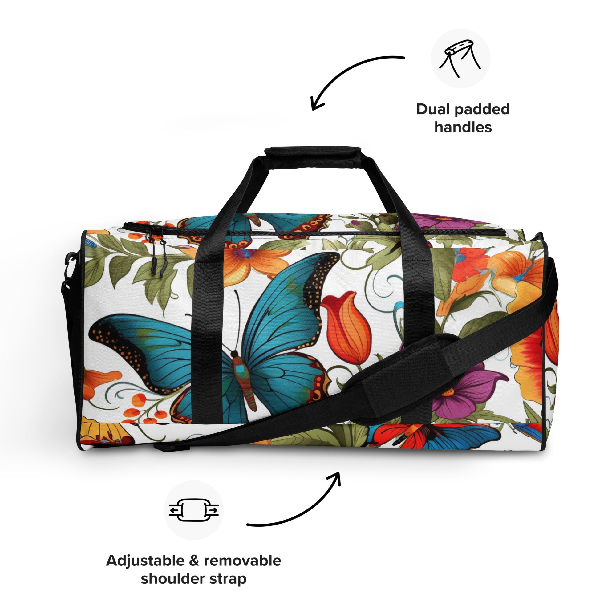 Butterfly Lover's Travel Perfect Duffle Bag