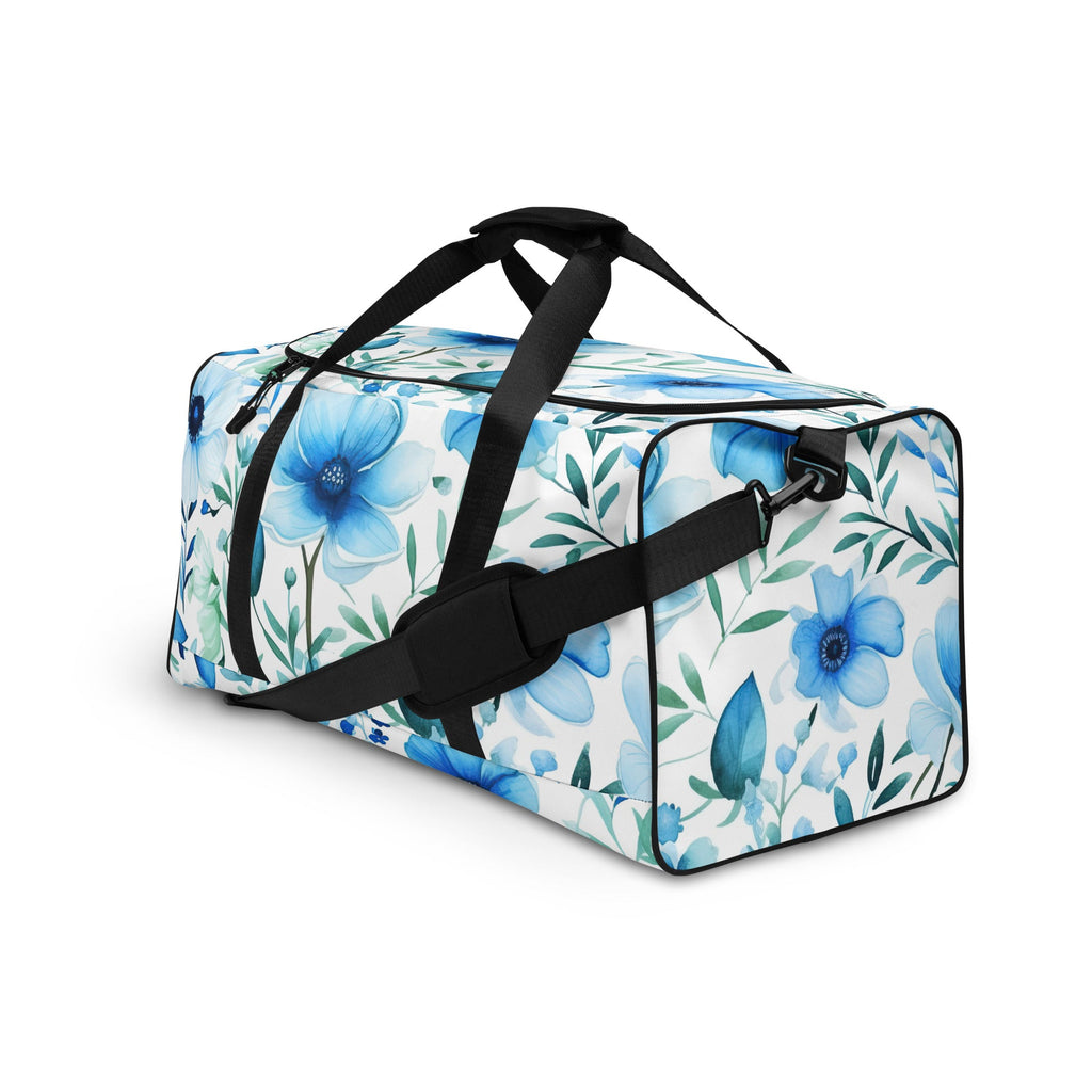 Floral Duffle Bag, Flower Lover Gym Bag, Botanical Travel Bag, Flower Enthusiast Bag, Blossom Duffle, Lovely Bloom Carryall, Spring Inspired Luggage