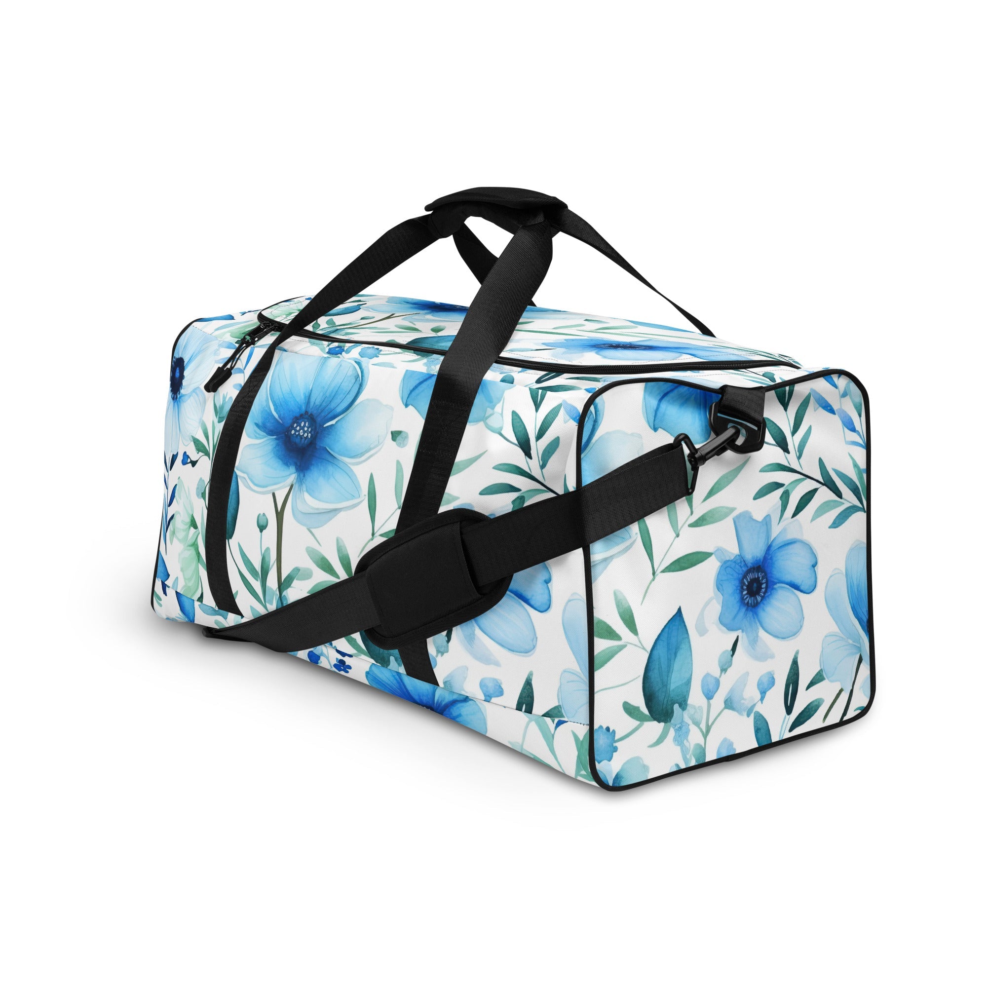 Floral Duffle Bag, Flower Lover Gym Bag, Botanical Travel Bag, Flower Enthusiast Bag, Blossom Duffle, Lovely Bloom Carryall, Spring Inspired Luggage