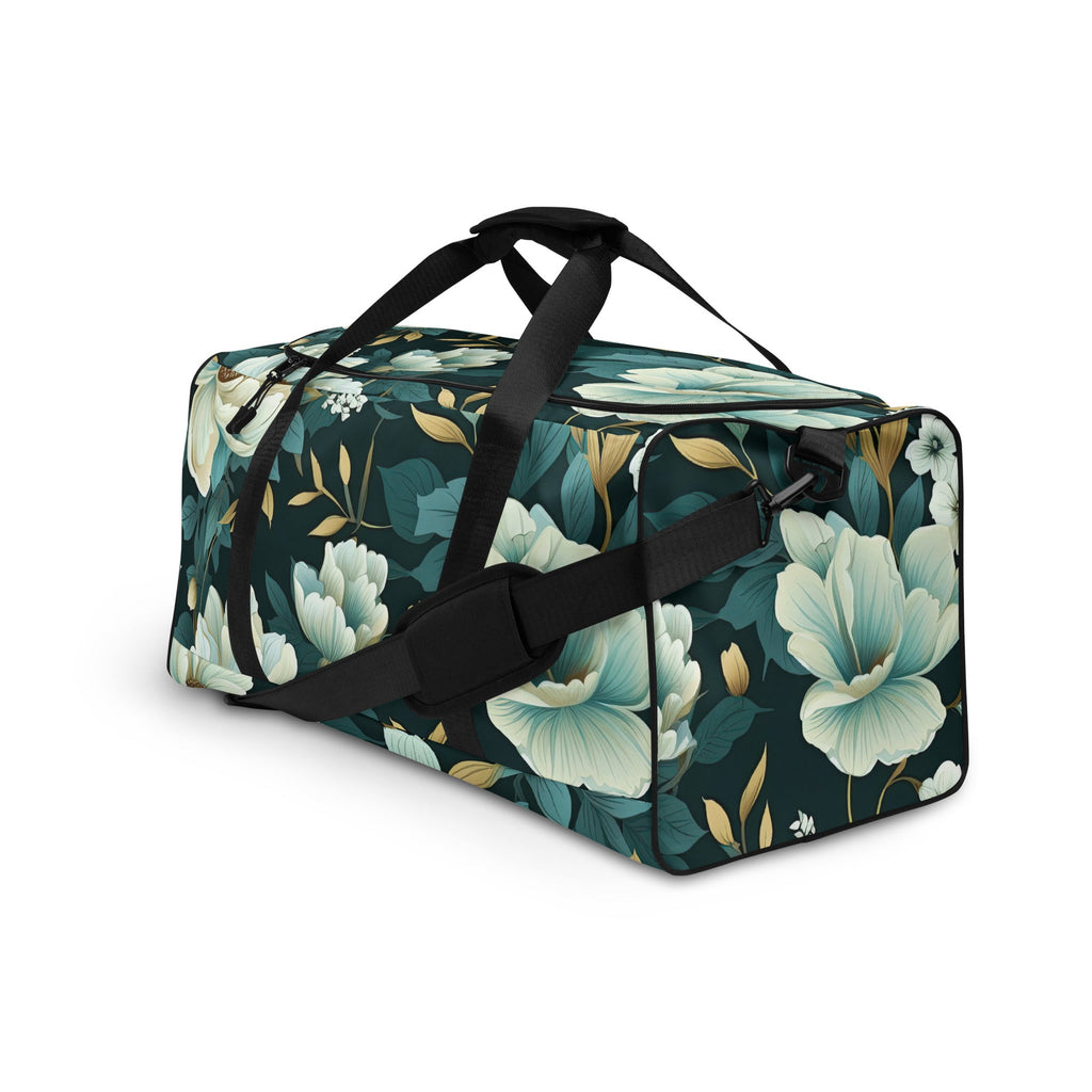 Floral Duffle Bag, Flower Lover Gym Bag, Botanical Travel Bag, Flower Enthusiast Bag, Blossom Duffle, Lovely Bloom Carryall, Spring Inspired Luggage