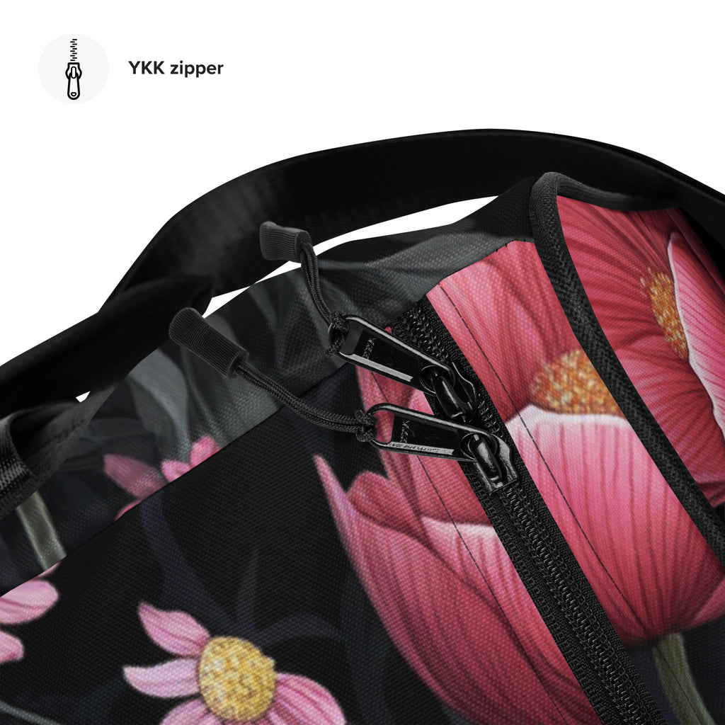 Floral Duffle Bag, Flower Lover Gym Bag, Botanical Travel Bag, Flower Enthusiast Bag, Blossom Duffle, Lovely Bloom Carryall, Spring Inspired Luggage