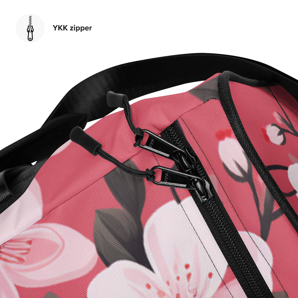 Floral Duffle Bag, Flower Lover Gym Bag, Botanical Travel Bag, Flower Enthusiast Bag, Blossom Duffle, Lovely Bloom Carryall, Spring Inspired Luggage