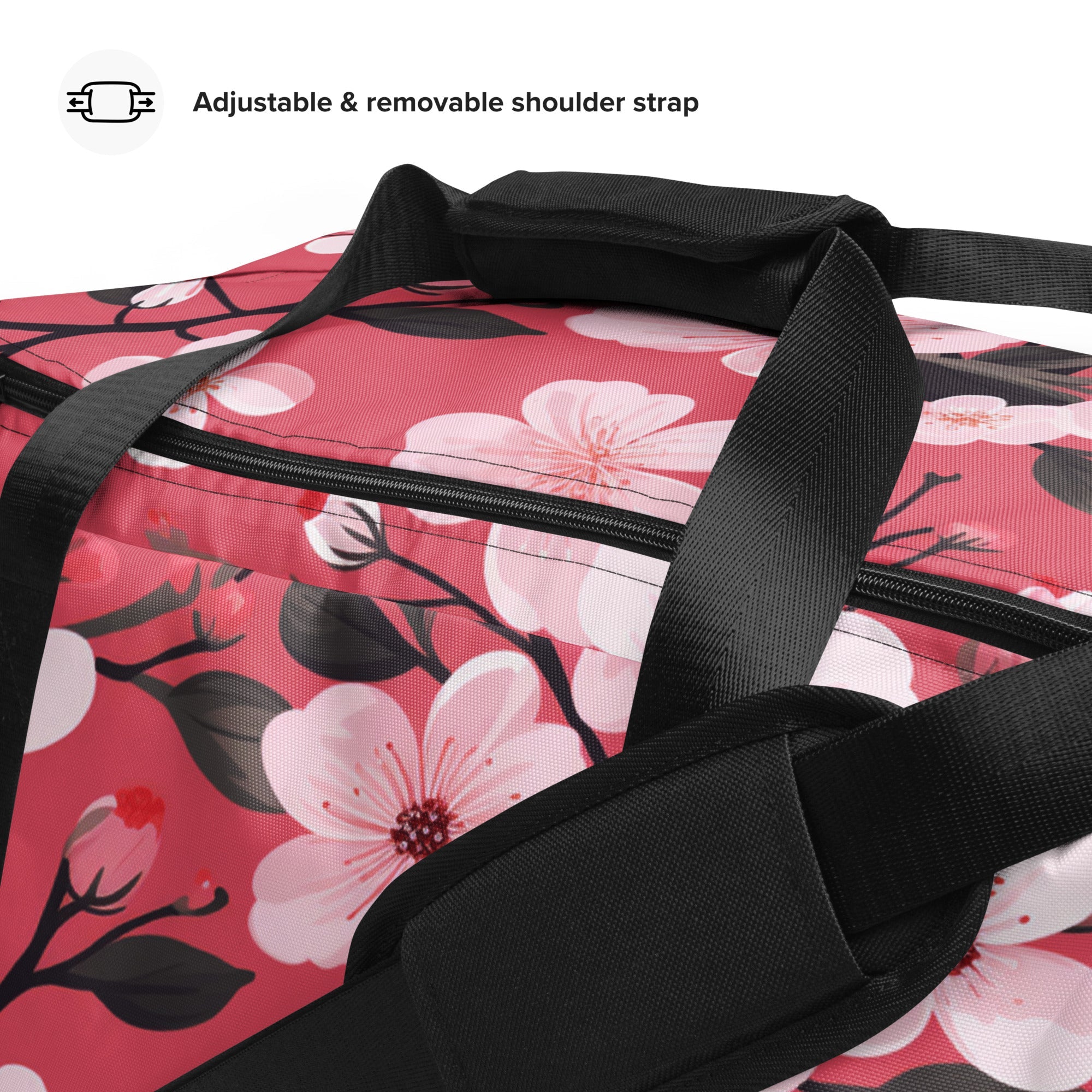 Floral Duffle Bag, Flower Lover Gym Bag, Botanical Travel Bag, Flower Enthusiast Bag, Blossom Duffle, Lovely Bloom Carryall, Spring Inspired Luggage