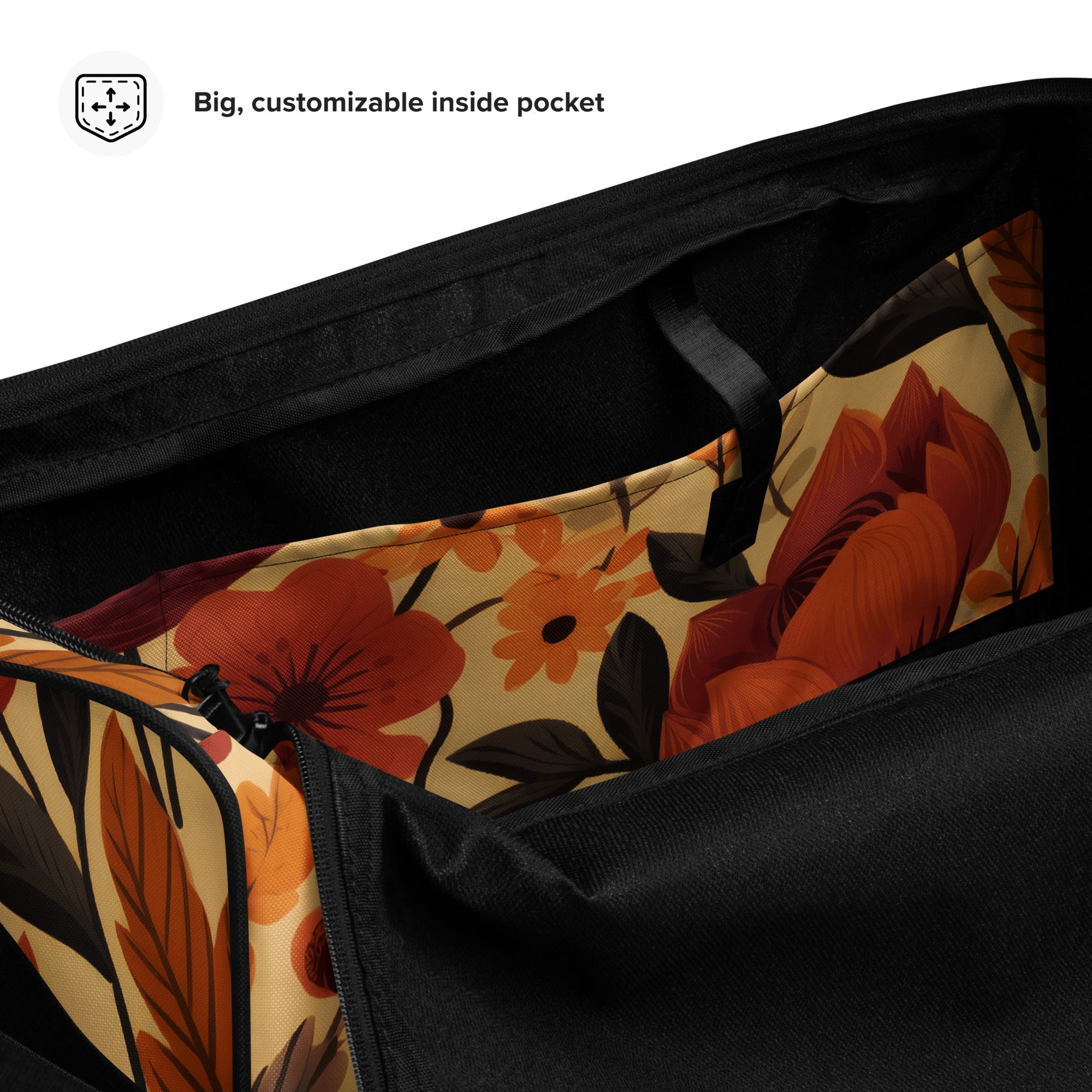 Floral Duffle Bag, Flower Lover Gym Bag, Botanical Travel Bag, Flower Enthusiast Bag, Blossom Duffle, Lovely Bloom Carryall, Spring Inspired Luggage