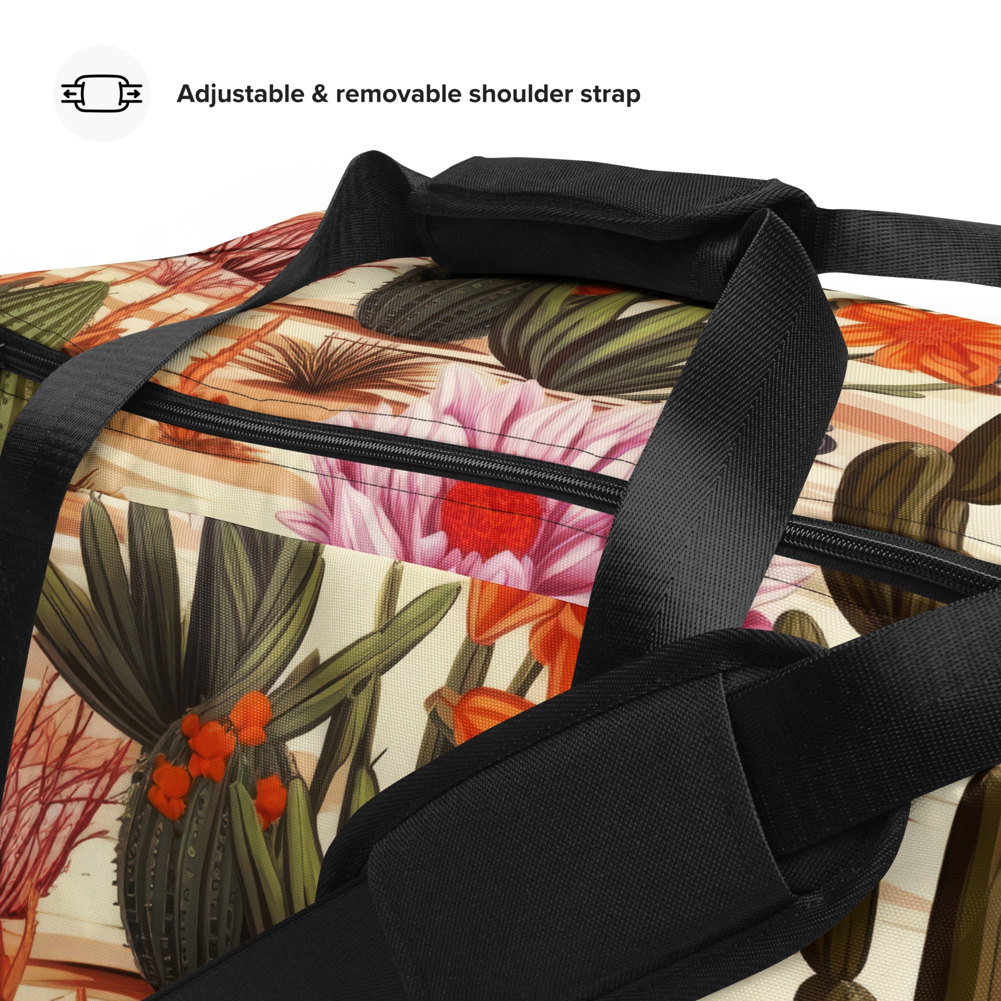 Floral Duffle Bag, Flower Lover Gym Bag, Botanical Travel Bag, Flower Enthusiast Bag, Blossom Duffle, Lovely Bloom Carryall, Spring Inspired Luggage