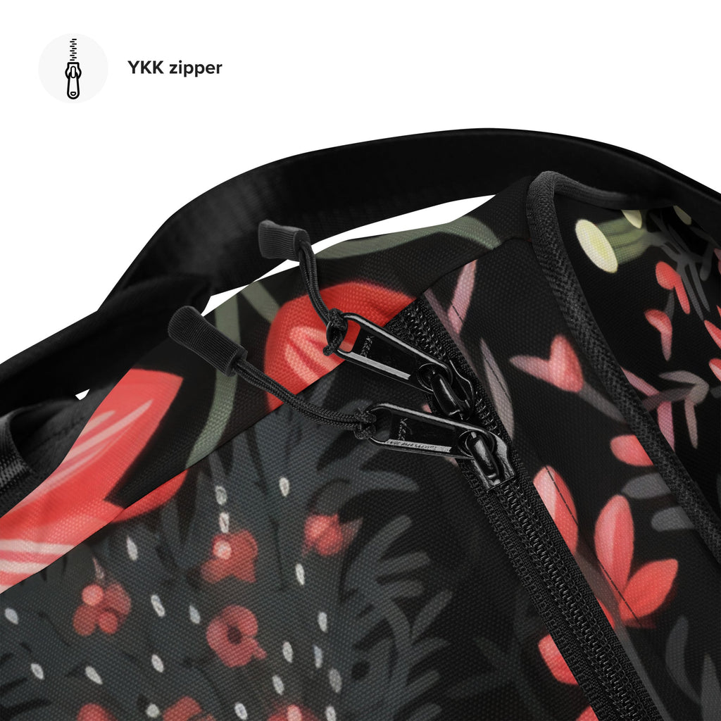 Floral Duffle Bag, Flower Lover Gym Bag, Botanical Travel Bag, Flower Enthusiast Bag, Blossom Duffle, Lovely Bloom Carryall, Spring Inspired Luggage